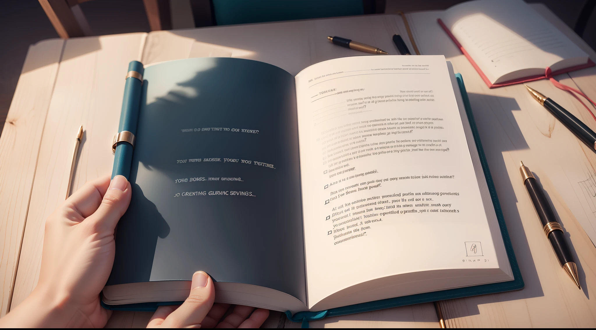 Someone writing negative thoughts in a journal and challenging them