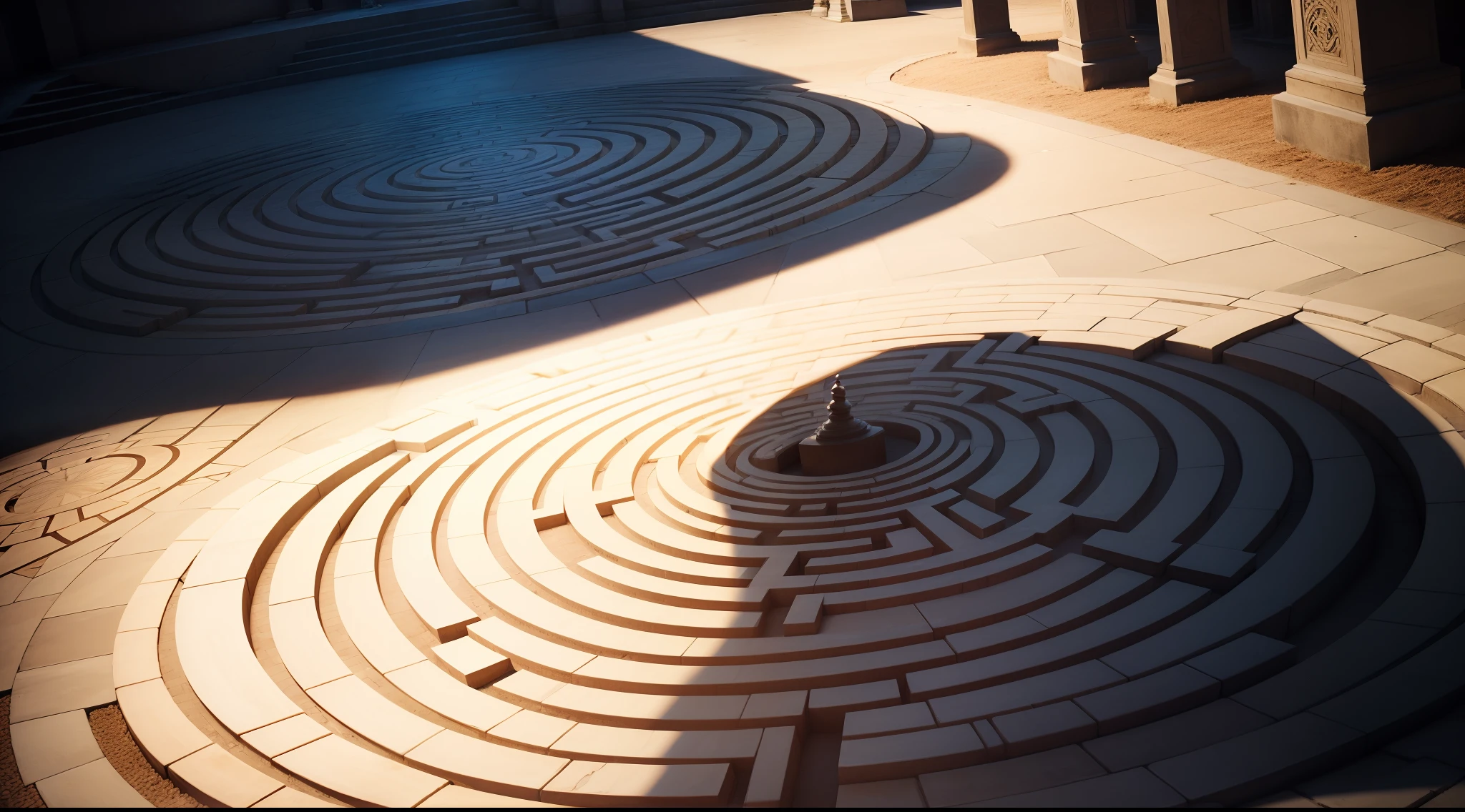 A labyrinth symbolizing the complexity of our thought patterns