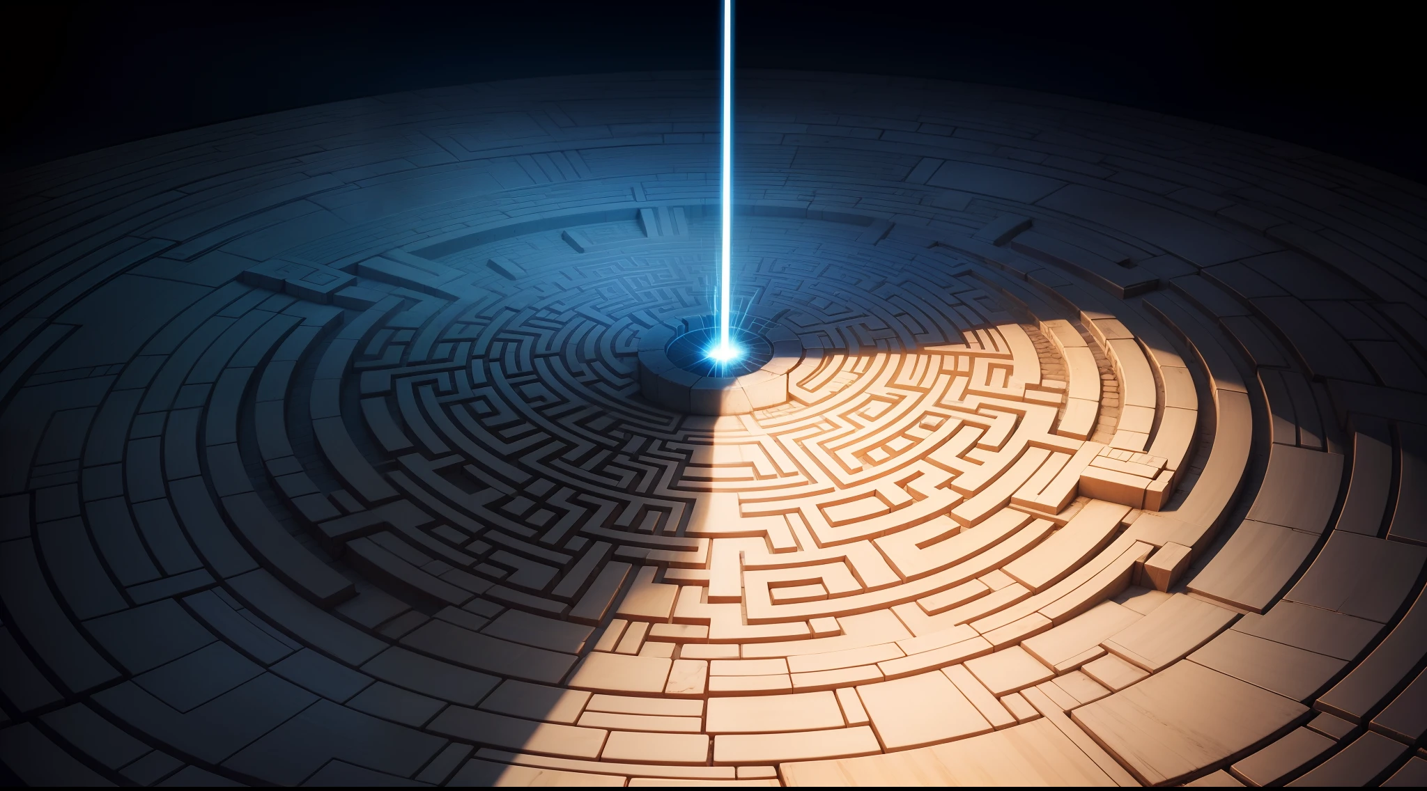 A labyrinth symbolizing the complexity of our thought patterns