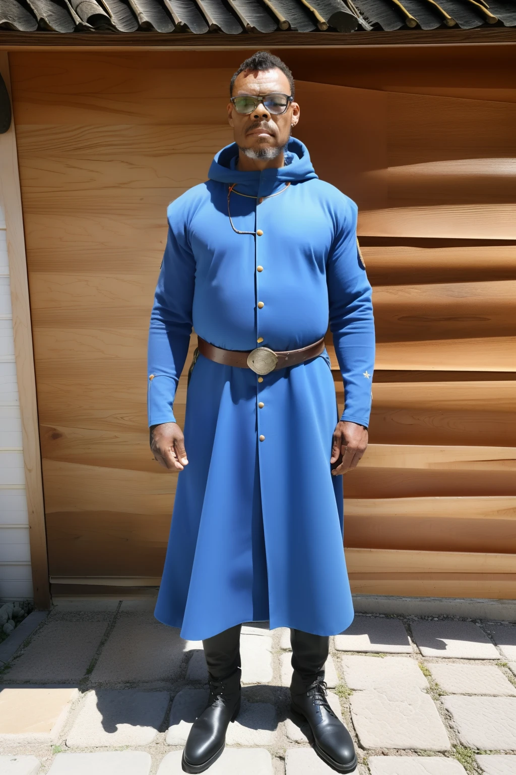 guttonervision8,Retrato de meio corpo de um garoto de 3 anos de idade usando oculos. Ele veste uma roupa de mago medieval extremamente bonita e detalhada. Atras dele raios e luzes surgem para anunciar o seu poder. Fantasia, illustration, mundo medieval, poder, barnet, 8k, detalhado, uhd
