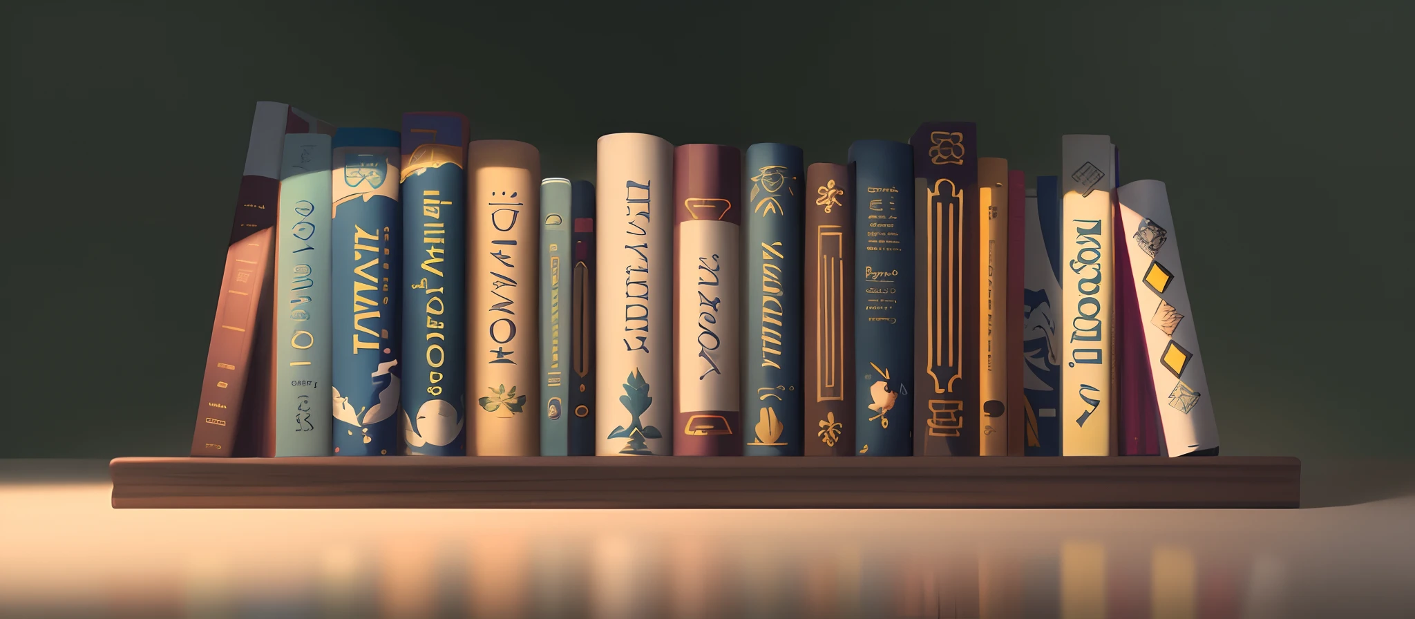 a bookshelf with a row of books on it, library books, colourful books, encyclopedia illustration, book illustration, detailed book illustration, book shelf small library, book shelf, bookshelf, filled with books, colorful kids book illustration, lots of books, books, short bookshelf, bookshelves on sides, library background, media photo, textbook illustration in clolour, streamlined spines anime type