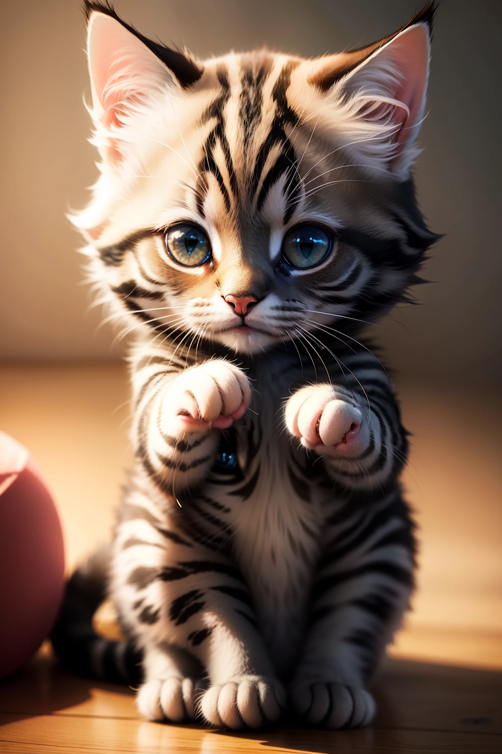 Kitten gentle sweet two-dimensional
