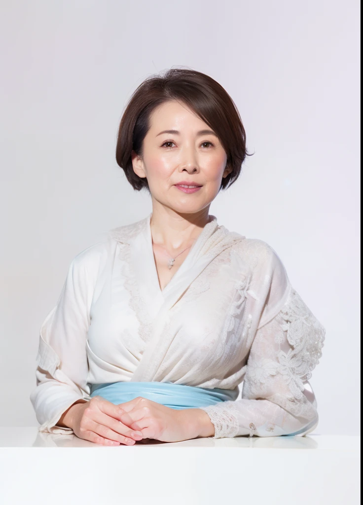 (((Sharpen))), NSFW, {{{masutepiece}}}, {{{Best Quality}}}, {{Ultra-detailed}}, {{extremely delicate and beautiful}}, Extremely detailed, ((Natural complexion)), ((Kneel)), ((Angle from the front)), A MILF, ((masutepiece)), top-quality, high-level image quality,16 K, (Emphasis on the chest), (Naked Aunt), Realistic genitals, Saggy udder, Pubic hair is dark, Staring at this, 85 years old,