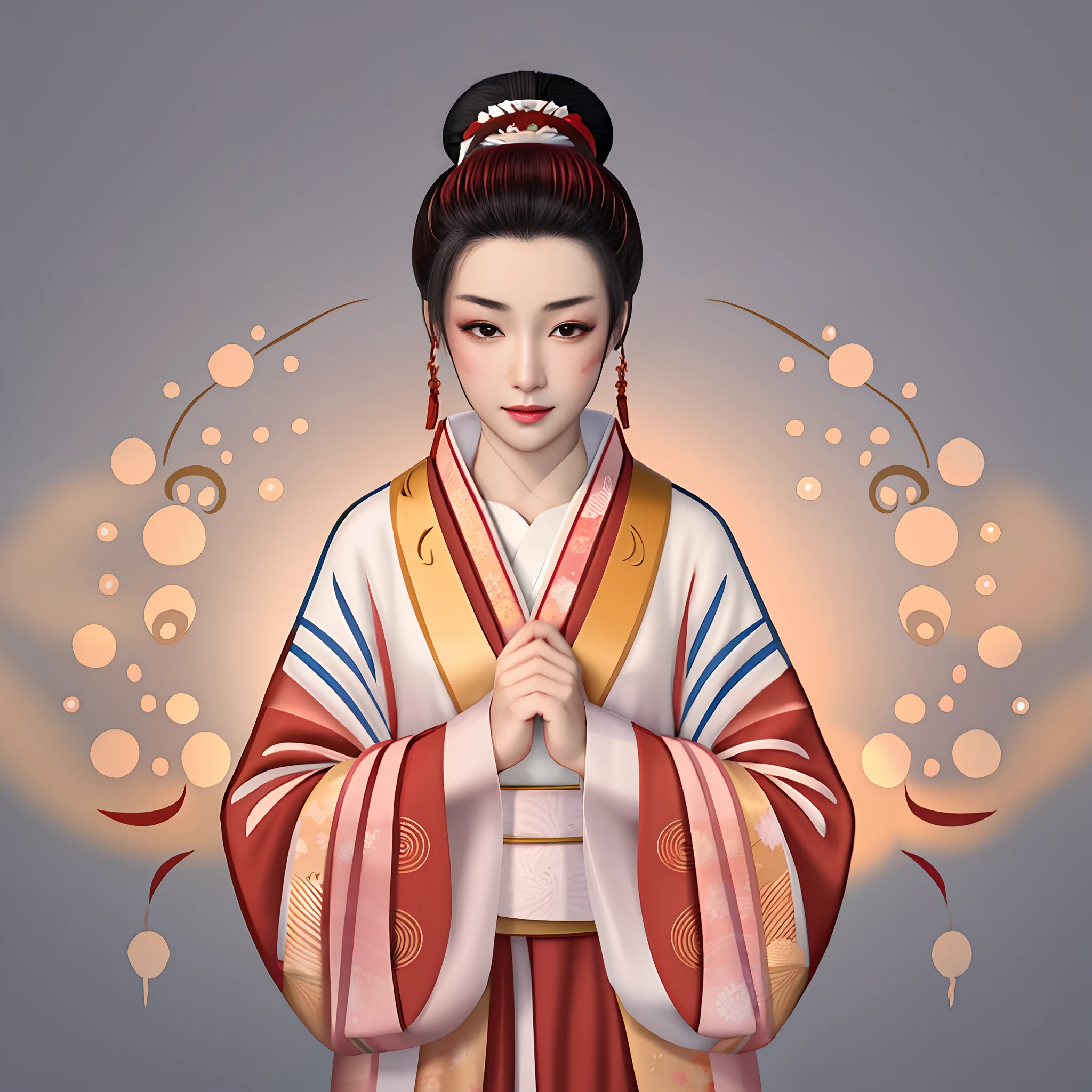 There is a woman in a kimono dress with a red flower, Retrato de uma gueixa bonita, Retrato da gueixa, japanese art style, Deusa japonesa, japanese style painting, female geisha girl, Retrato de uma gueixa, mulher japonesa elegante, a beautiful artwork illustration, Gueixa da beleza, Retrato de Mulan, Gueixa habilidosa dos japoneses, Princesa chinesa antiga
