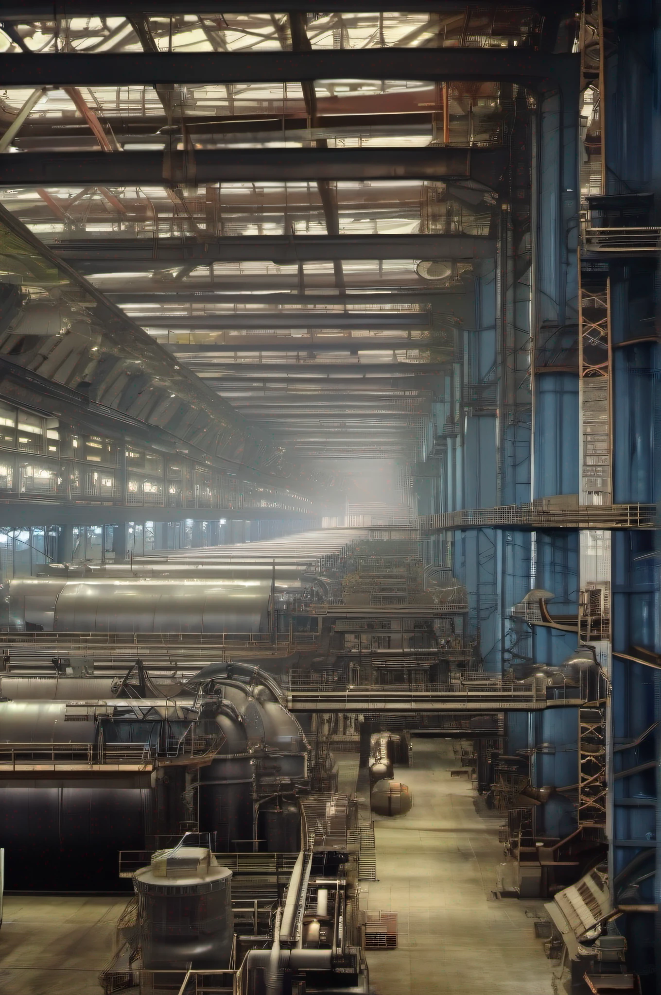 Intelligent coal preparation plant,high-tech feel,Futuristic