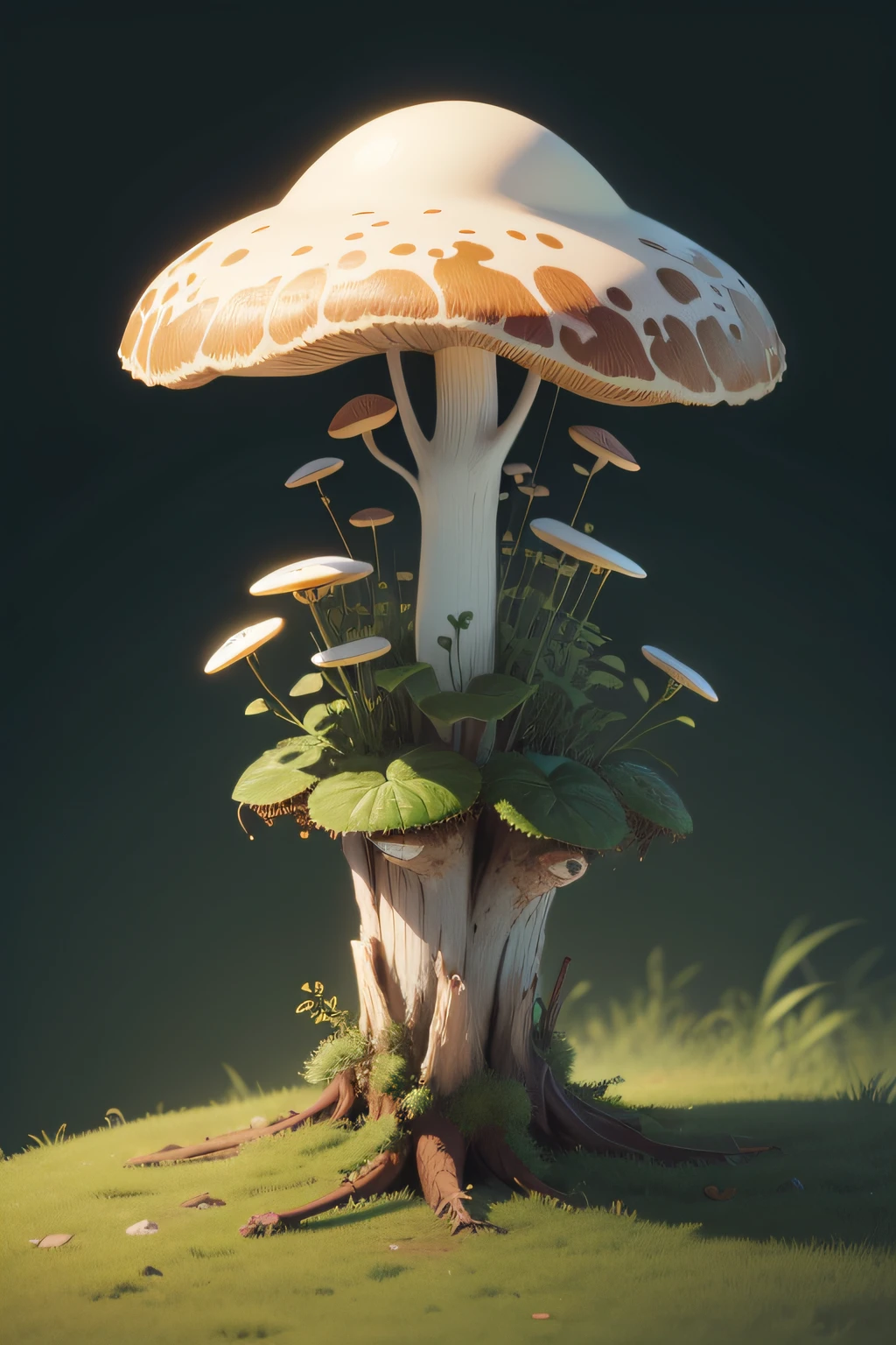 An illustration of a fungus