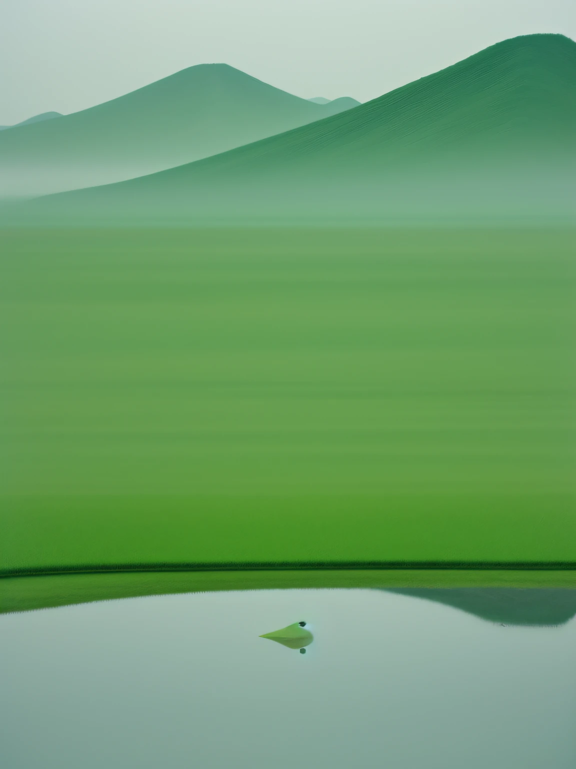 in a Vast Tranquil Landscape, by Scarlett Hooft Graafland, in a Tranquil Landscape, Sergei Zabelin, by Fei Danxu, photo shoot, hyper realisitc, Chinese aesthetics, rainy days, rained, Gangnam, ink and watercolor painting
