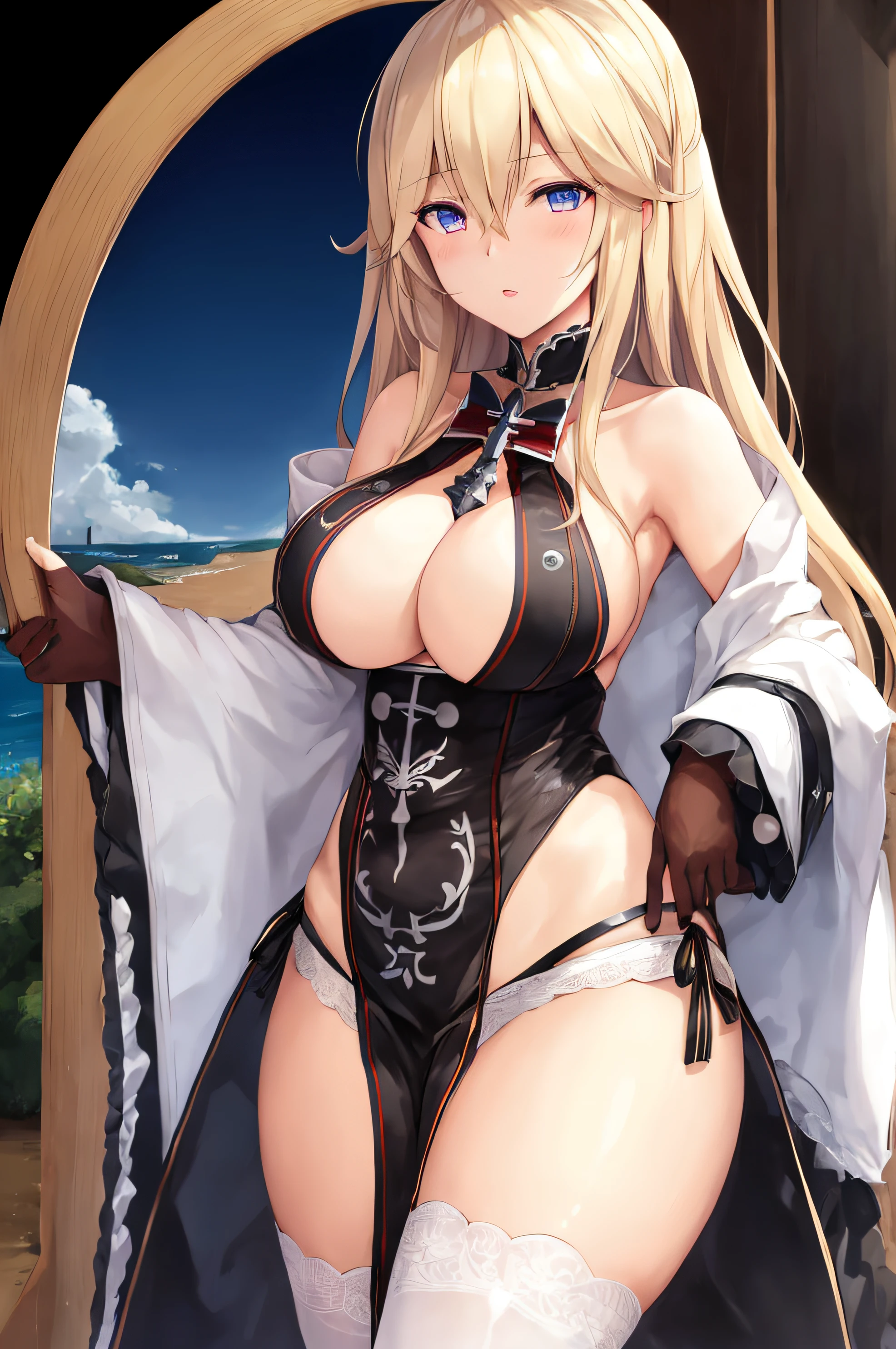 1girl, bismarck,azur lane,character,