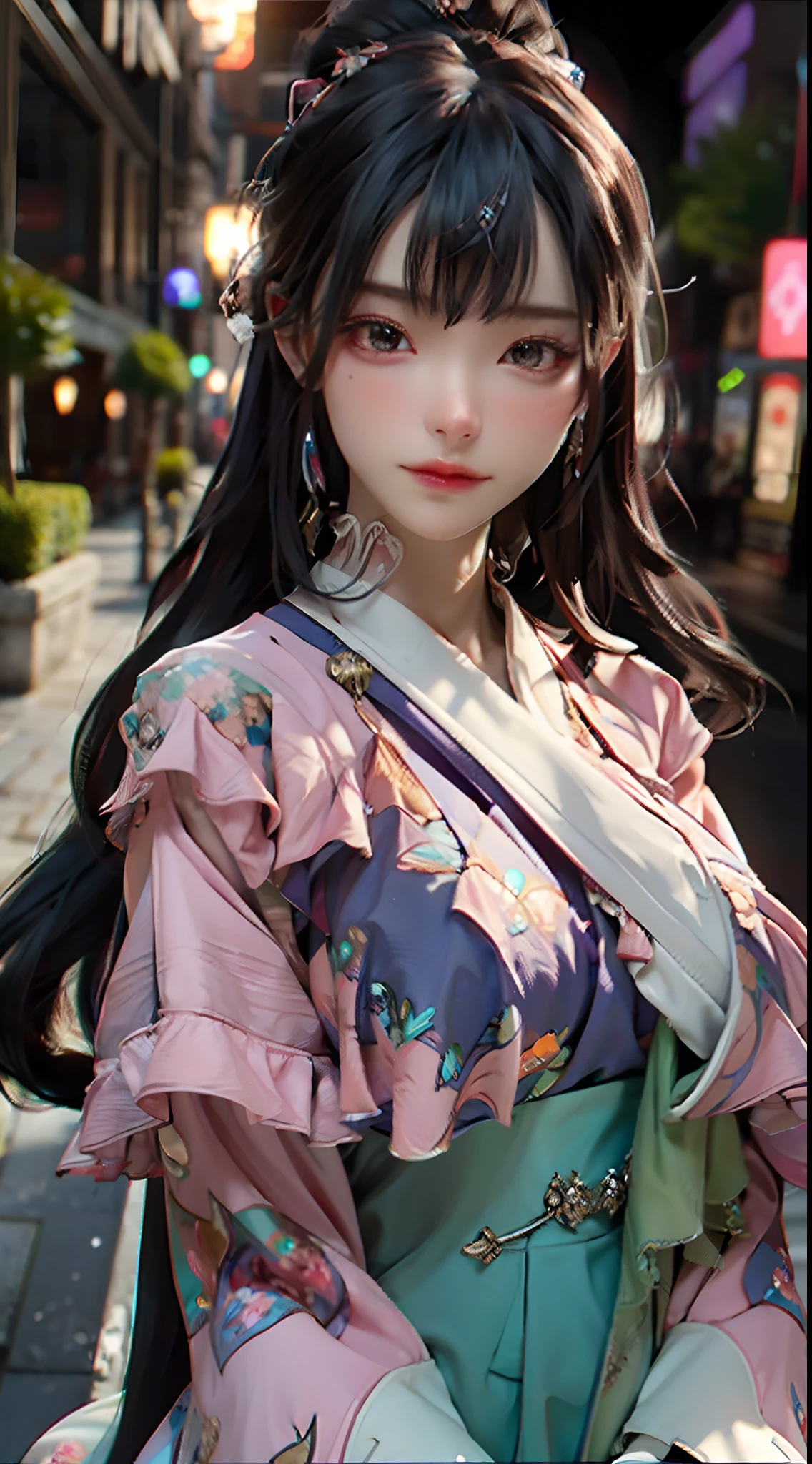 (Front Focus), (In the Dark: 1.6), (Masterpiece, Top Quality, Best, Official Art, Beauty and Aesthetics: 1.2), (Masterpiece, Top Quality, Best Quality, Official Art, Beauty and Aesthetics: 1.2), (Masterpiece, Top Quality, Best Quality, Official Art, Beauty and Aesthetics: 1.2), 1 Girl, Glitch Art, (Digital Distortion), Pixelated Fragments, Data Corruption, Color Noise, Visual Clutter, Contemporary Aesthetics