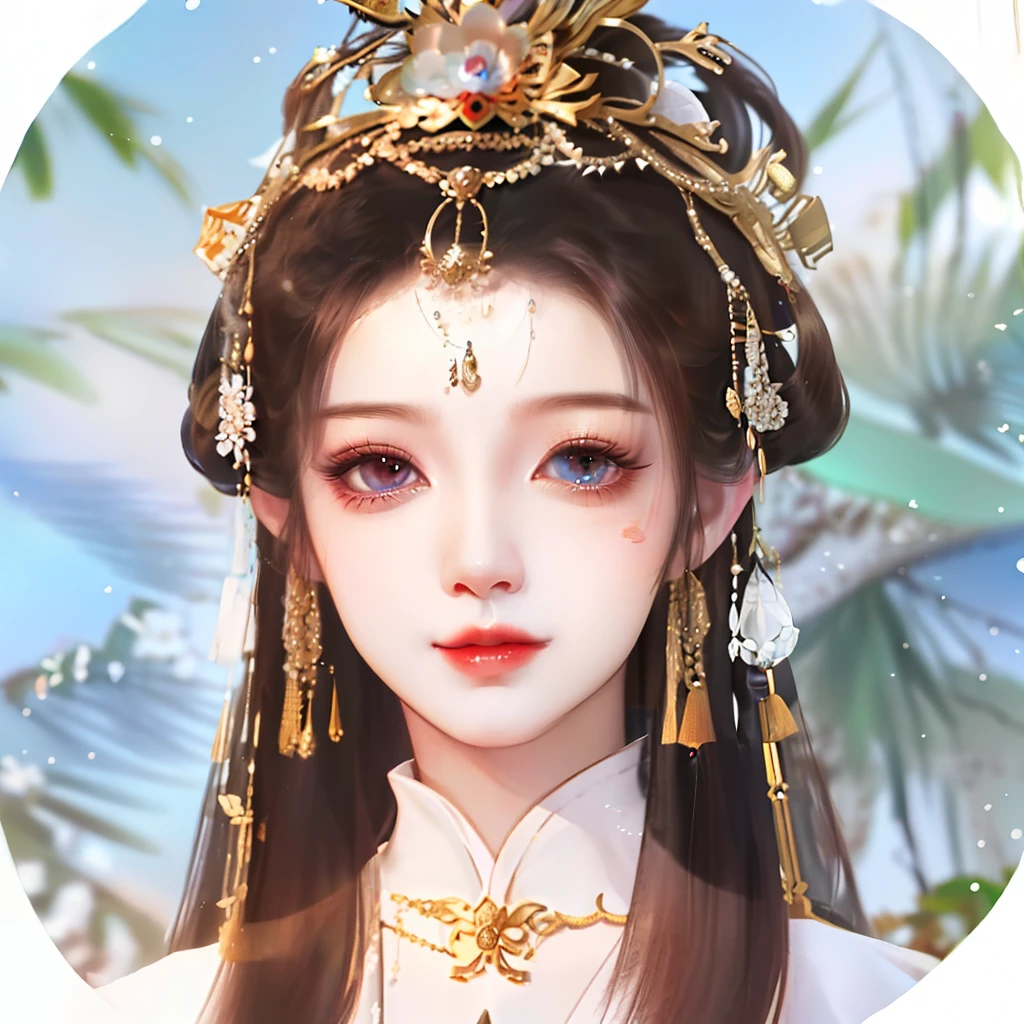 3D,absurderes,Incredibly Ridiculous res,hugefilesize, ultra - detailed, A high resolution, The is very detailed, Nice detailed girl, very detailed eyes and faces, Beautiful detailed eyes, light in face,(Hanfu:1.1),1girll,A woman in Chinese clothing,Tia and long hair, a beautiful fantasy empress, palace , A girl in Hanfu, Princesa chinesa antiga, China Princess, xianxia fantasy, ancient asian dynasty princess, chinese empress, Inspired by Qiu Ying, Chinese fantasy, Inspired by Tang Yifen, Inspired by Huang Ji, inspired by Li Mei-shu