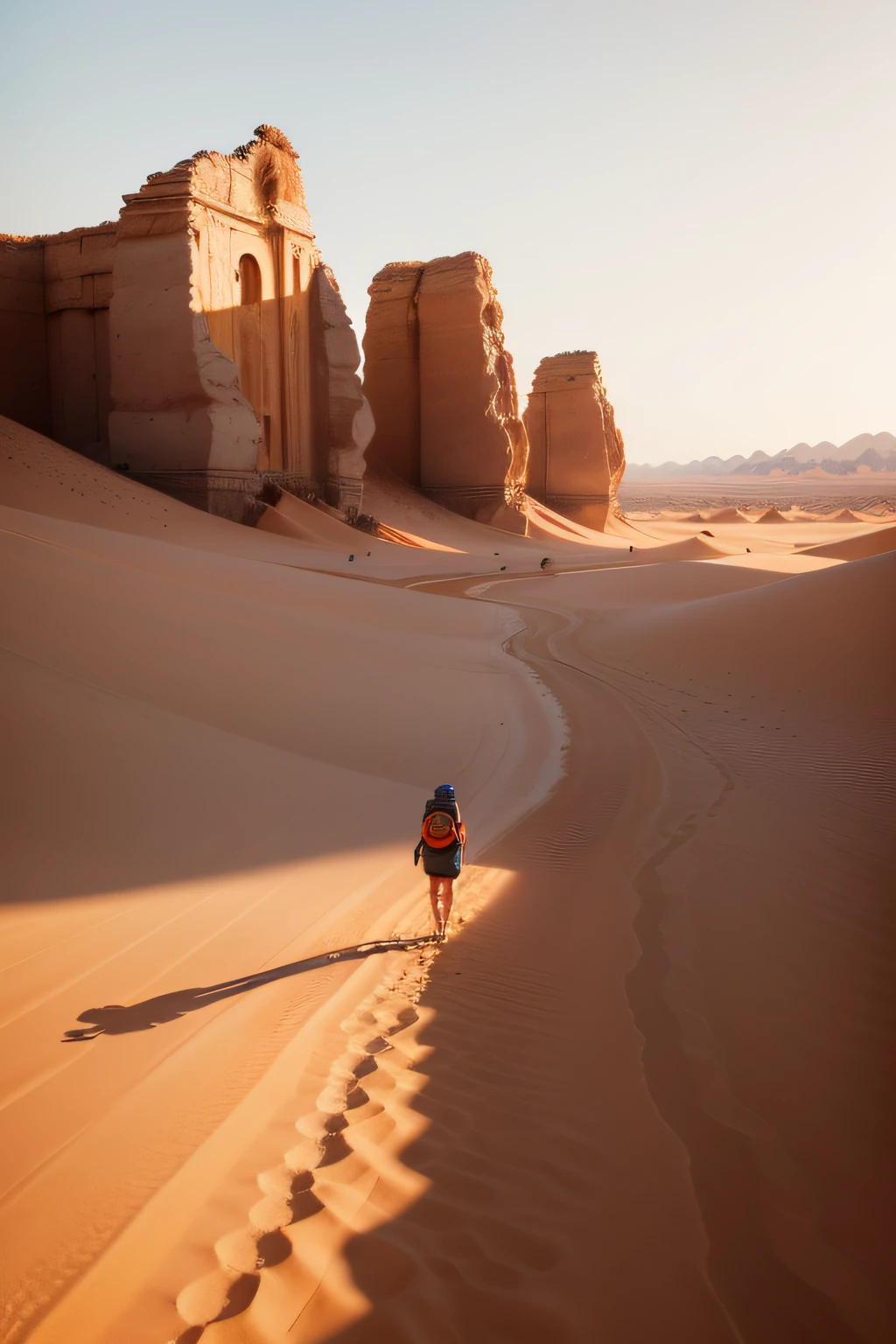 ((Rostros hermosos)), ((Rostros detallados)), ((La mejor calidad)), ((Obra maestra)), (Altamente detallado: 1.3), (realista), desert,