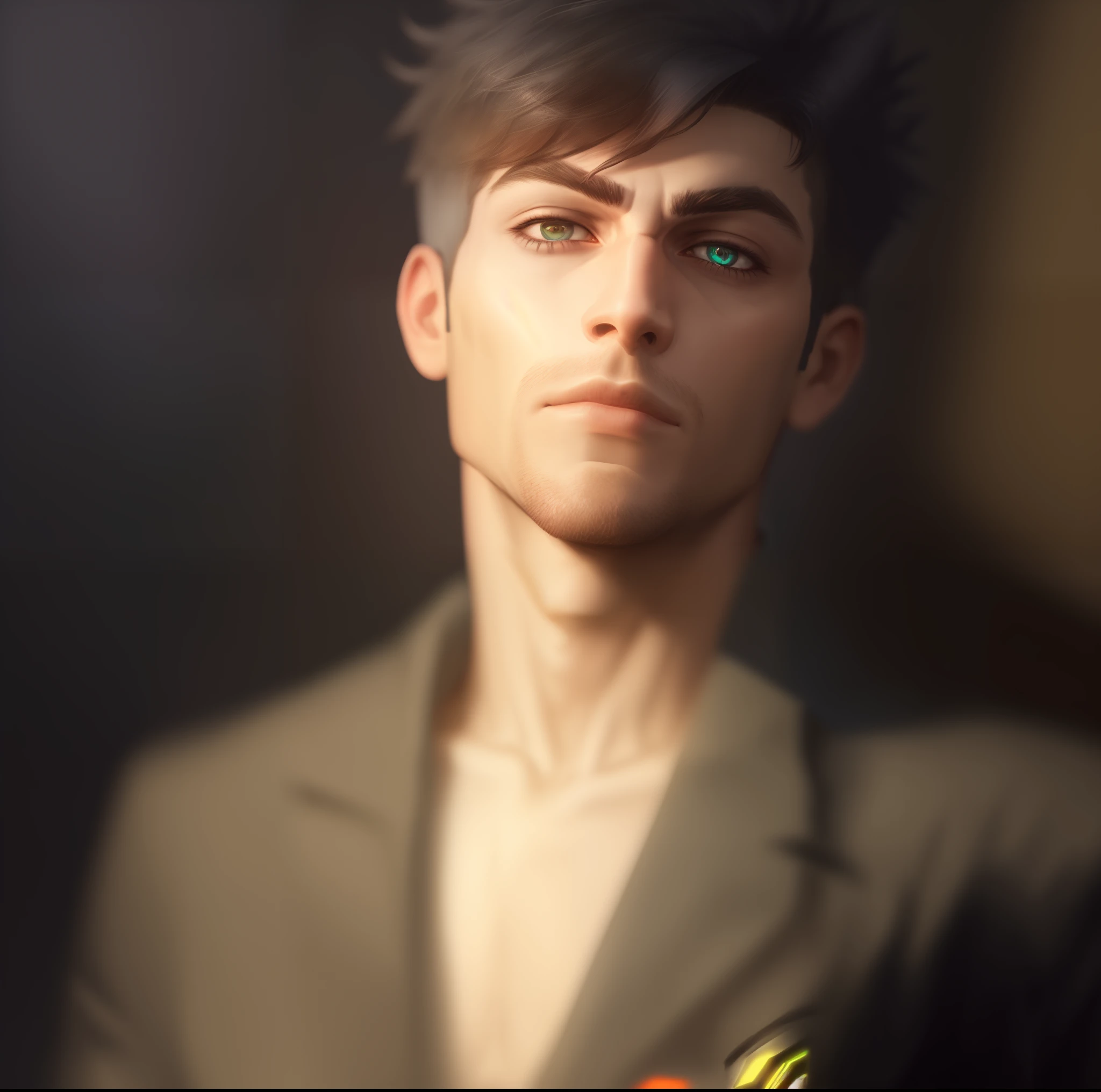 Change background cyberpunk handsome boy, realistic face, 8k ultra