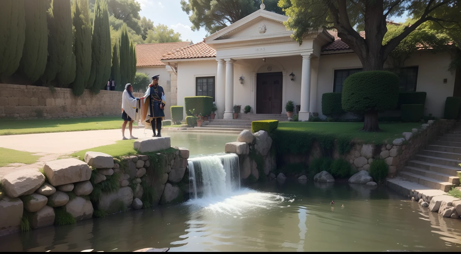 When Naaman came to Elisha's house, He expected to be greeted with pomp and ceremony. No entanto, Elisha did not go out to meet him, but he sent a messenger to tell him to dive seven times into the Jordan River. Naaman, inicialmente frustrado, questionou a simplicidade da tarefa.