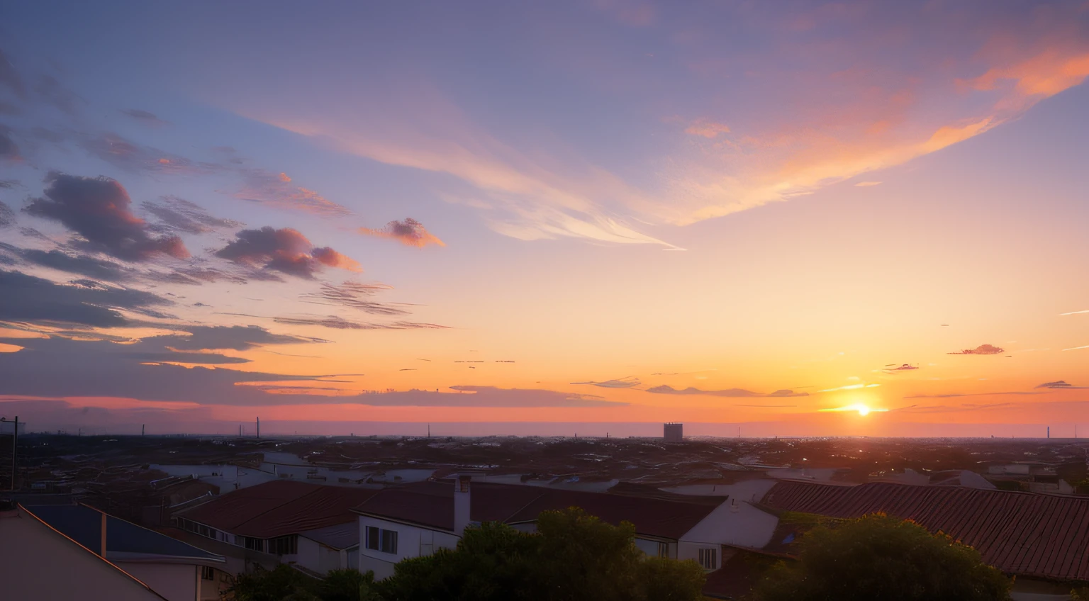 Sunset sky