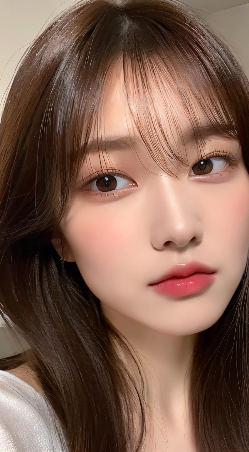 ((top quality, 8k, masterpiece: 1.3)), beauty, 1 girl, beautiful: 1.3, slender abs: 1.1, dark brown hair, (kneeling on the floor, legs open: 1.2), ultra detailed face, highly detailed lips, detailed eyes, double eyelids
