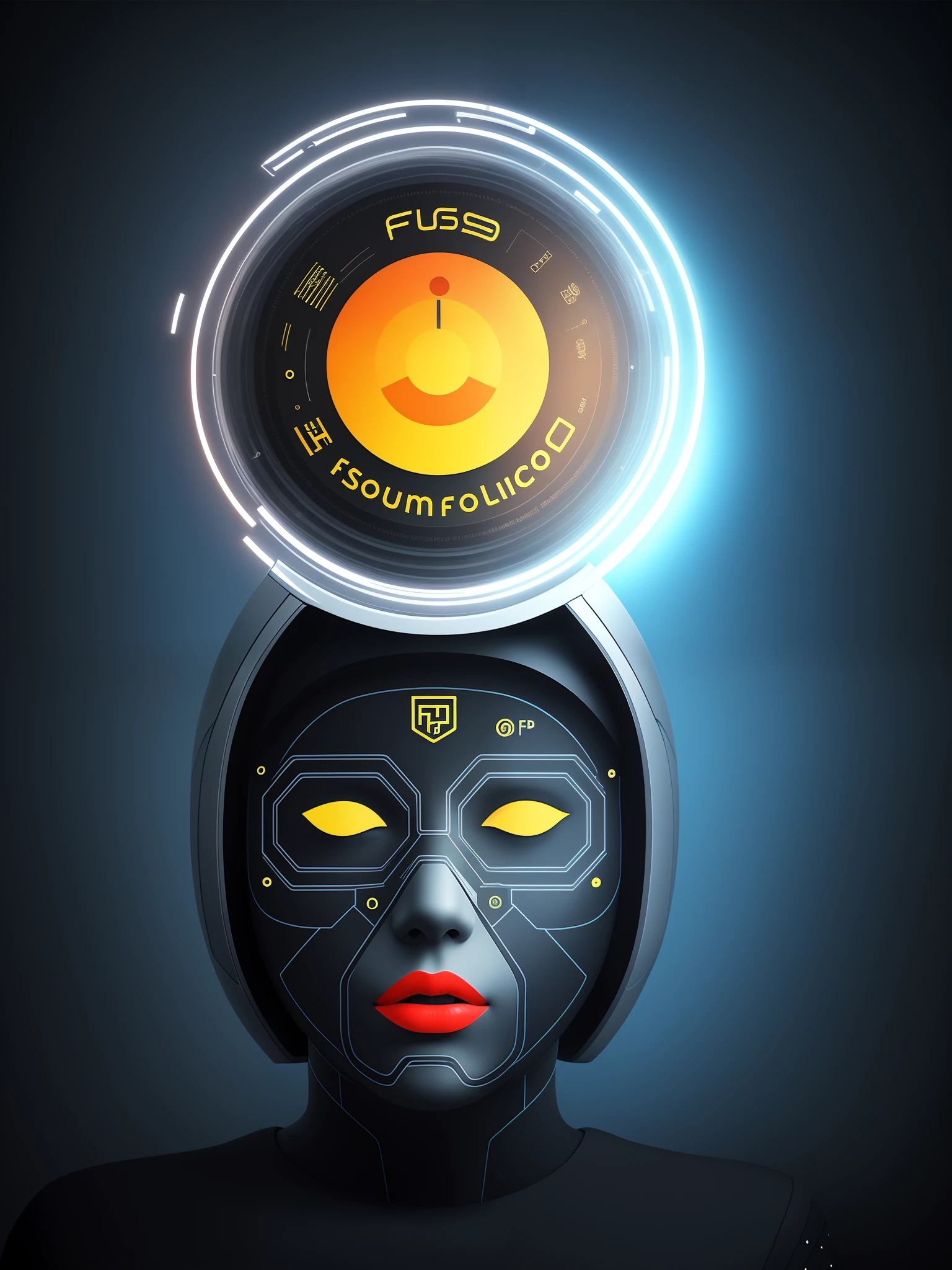 Theme: Futuristic Fusion
Description: Create a logo that combines futuristic elements with the concept of deepfake technology. Use sleek and modern design elements to convey a sense of advanced technology and innovation.
