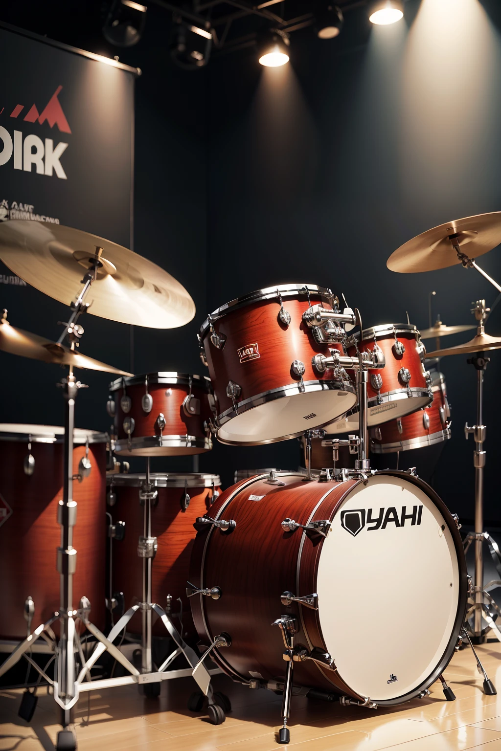 A drum kit