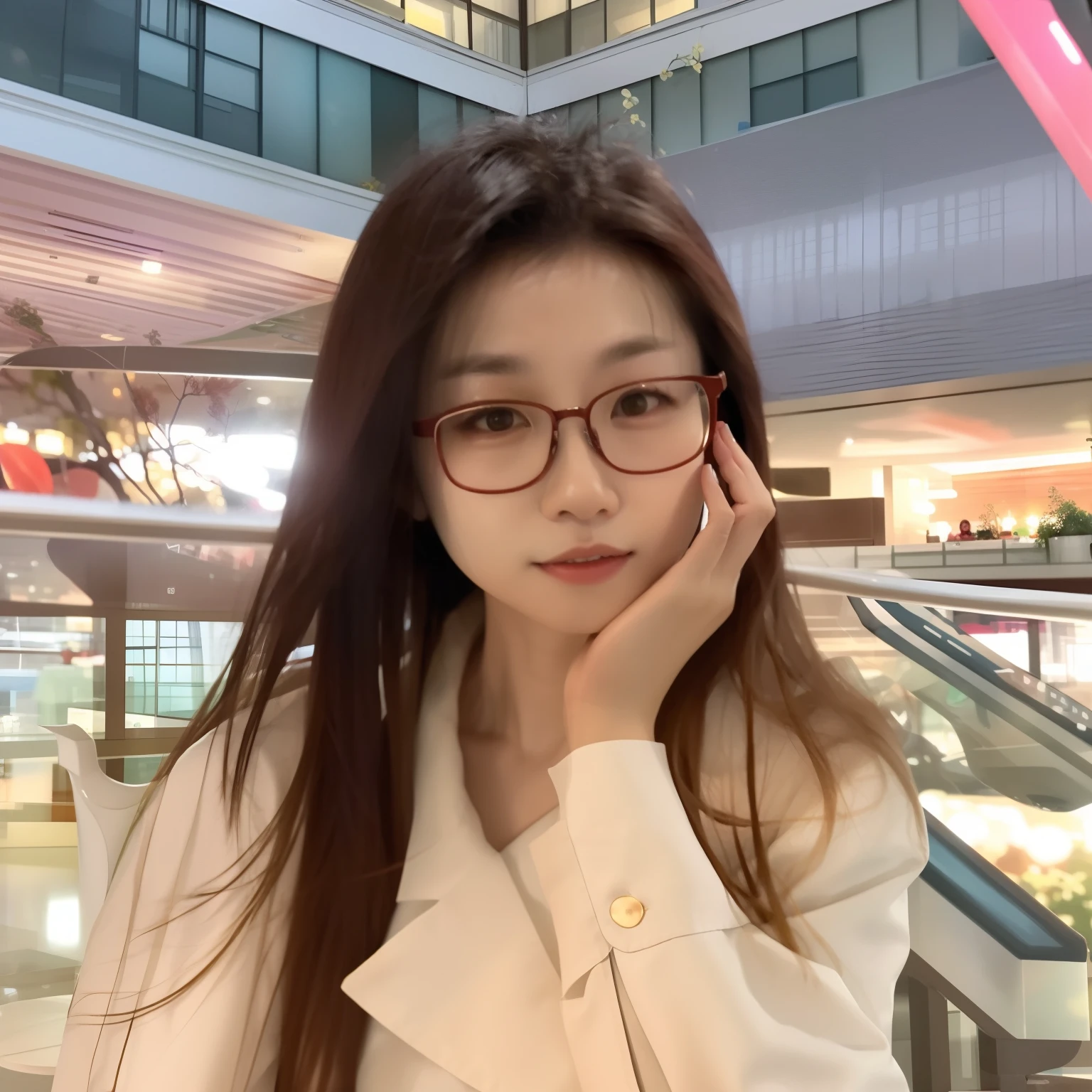 There was a woman sitting at the table,Holding a glass of red wine, xision wu, Zhang Wanting, wenfei ye, xintong chen, Lin Qifeng, Gemma Chen, mai anh tran, nivanh chanthara, chengyou liu, headshot profile picture, Avatar image, professional picture, Li Zixin, With glasses, jeremy cheung, Yun Ling