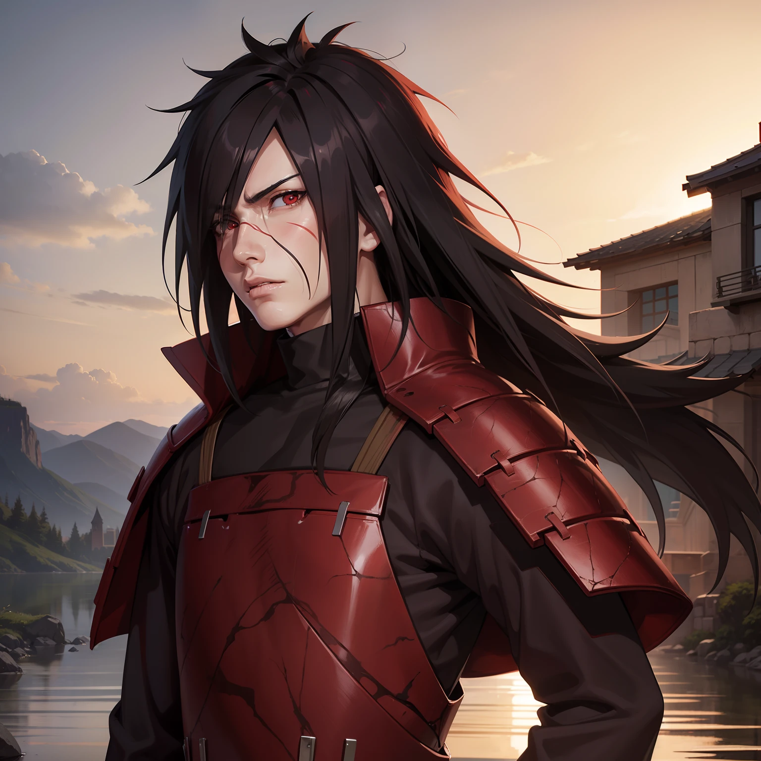 masterpiece, madara uchiha, 1boy, super realistic, detailed, realistic face and body,