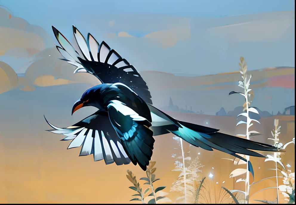 magpie。Movie lighting，exquisitedetails