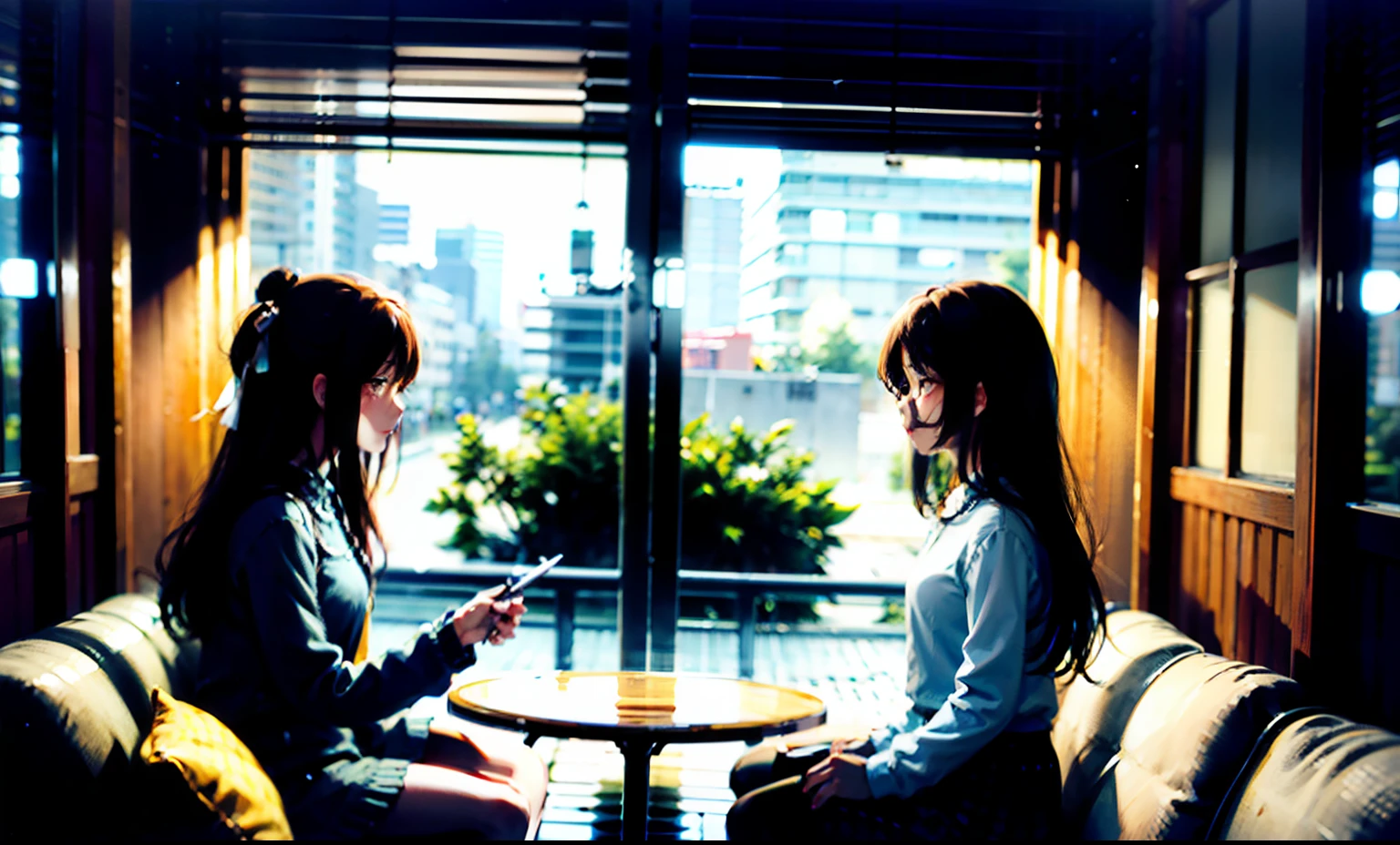 detailed manga illustration,(masterpiece),(best quality),Amazing,beautiful detailed,extremely detailed wallpaper,extremely detailed CG unity 8k wallpaper,an extremely delicate and beautiful,perfect face, sidelighting, lustrous skin, (shine), lighting, depth of field, perspective,outdoor,2girls,long hair,(shiromuku:1),wide Shot,close-up,((full body)),((full head)),(((Clear face))),((Clear eyes)),high contrast,contour deepening,cinematiclighting,detailed background,forest,Cherry blossoms,floating sakura,sakura petals floating in the wind,snowing,red snowflakes,sitting,colorful startrails,AND masterpiece best quality,2girls,looking at another,
AND masterpiece best quality,2girls,looking at another,