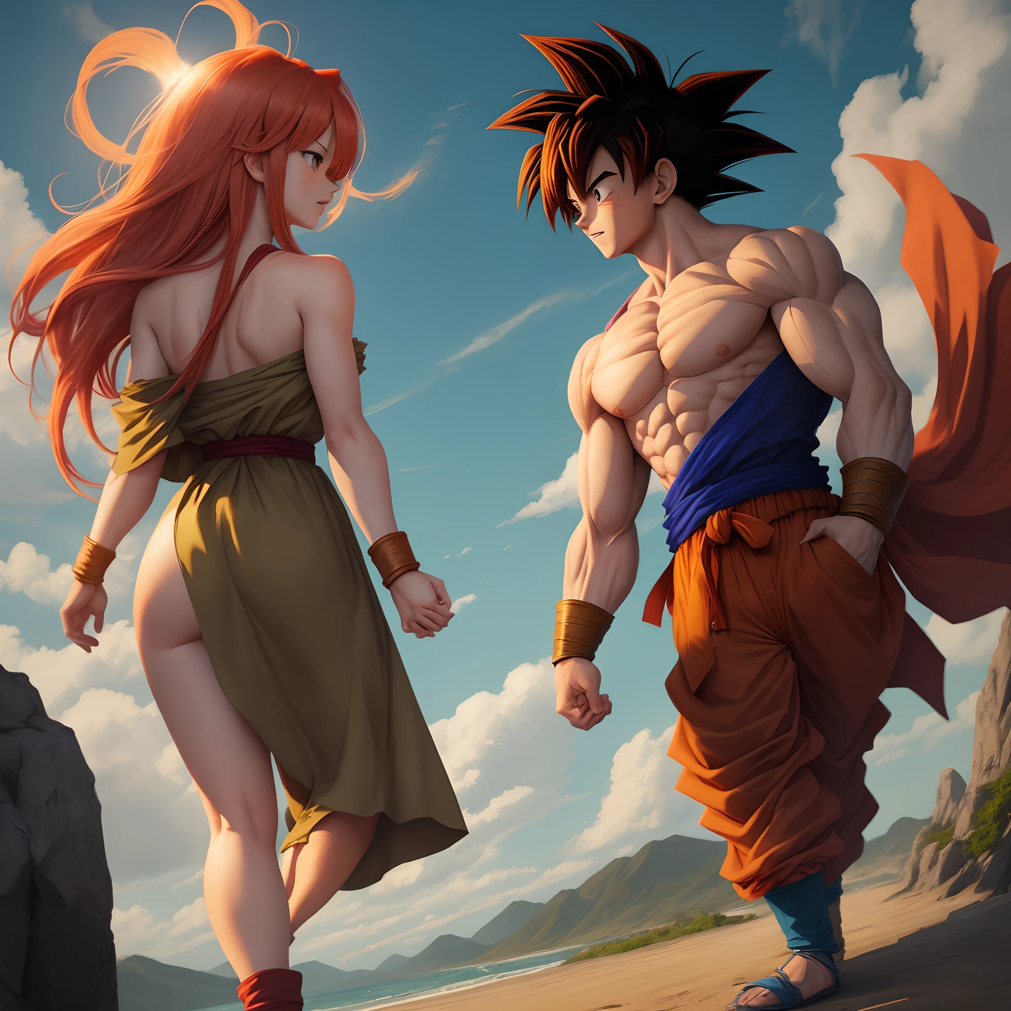 Son Goku and Rias