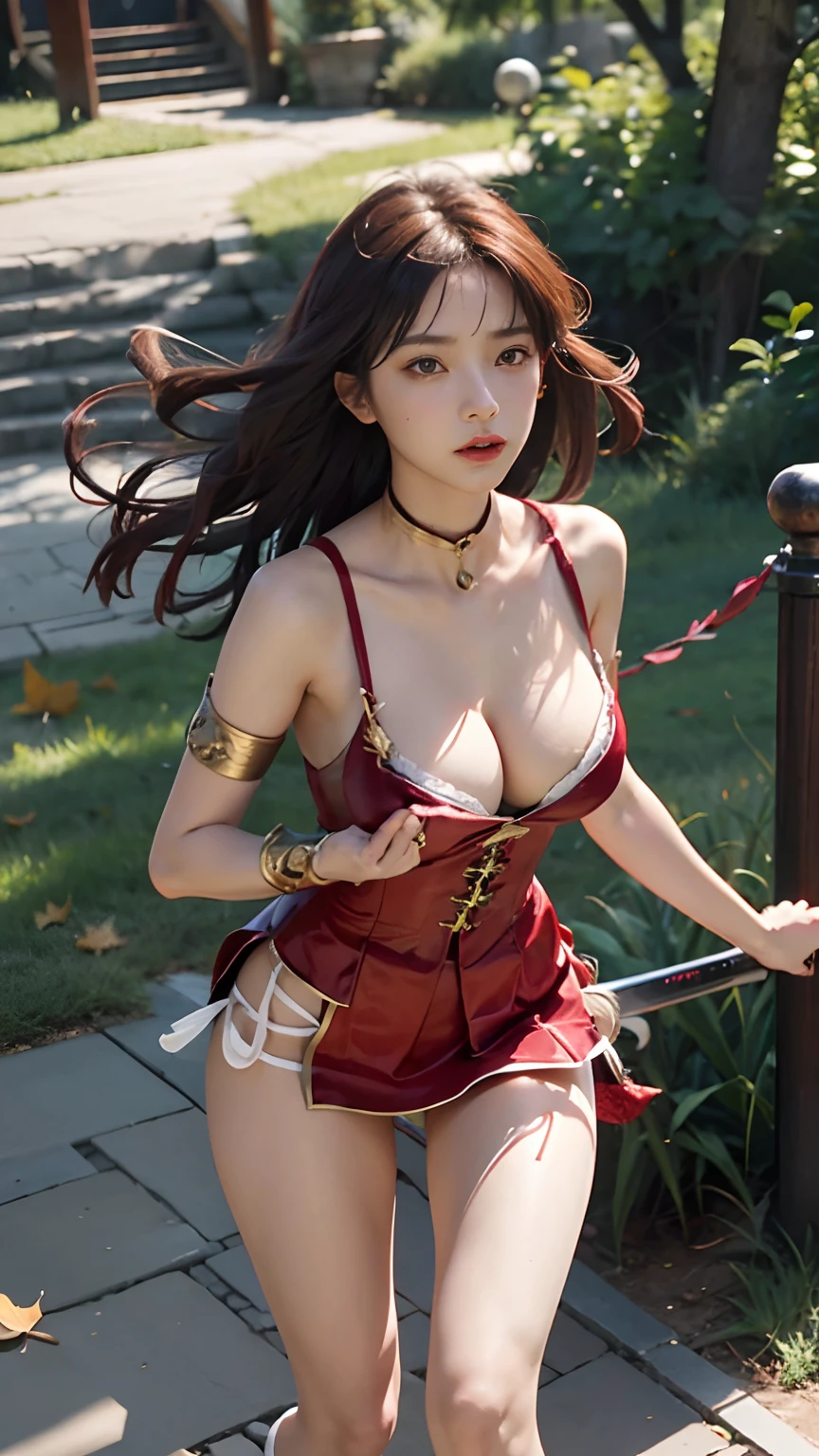 Beutiful women,On the battlefield,Female general,period costume,Armor,Fight with guns in hand,Chinese big breasts,Tomorrow morning,The sword,sword art online, Sword dance,gossamer,a sultry, full bodyesbian,Swordsmanship,falling leaf,The kinky is exposed,Thigh emphasis,Bare legged,Beauty Feeling,beautifullegs,Long legs,chest emphasis,8K,Realistic portraits,depth of fields,Panties exposed,Areola,Spring lanterns leak,Long legs,Lick the,Full body posture,seduce