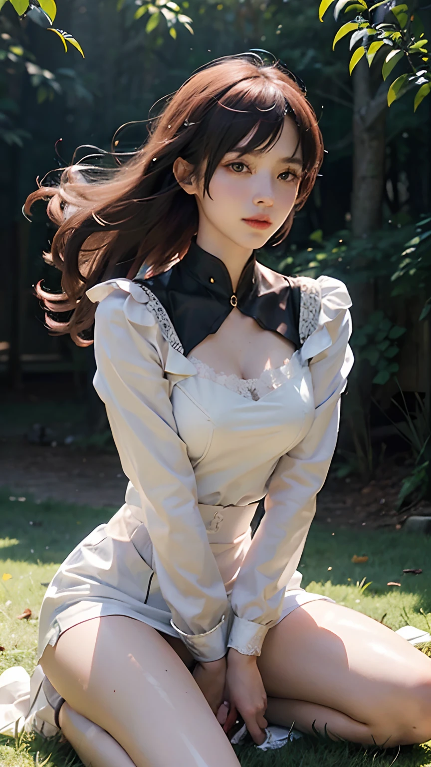 Beutiful women，On the battlefield，Female general，period costume，Armor，Fight with guns in hand，Chinese big breasts，Tomorrow morning，The sword，sword art online， Sword dance，gossamer，a sultry, full bodyesbian，Swordsmanship，falling leaf，The kinky is exposed，Thigh emphasis，Bare legged，Beauty Feeling，beautifullegs，Long legs，chest emphasis，8K,Realistic portraits，depth of fields