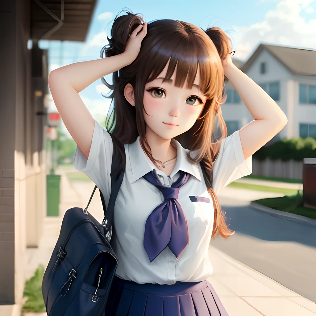 shy anime girl