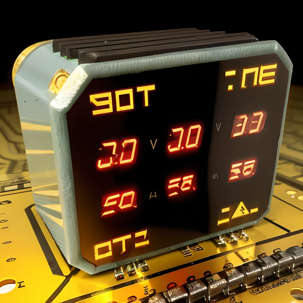 Electric components diode, capacitor, transistor realistic 4k