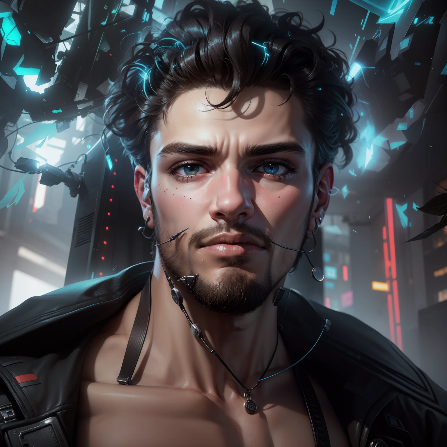 Change background cyberpunk handsome
boy, realistic face, 8k, ultra realisticl
