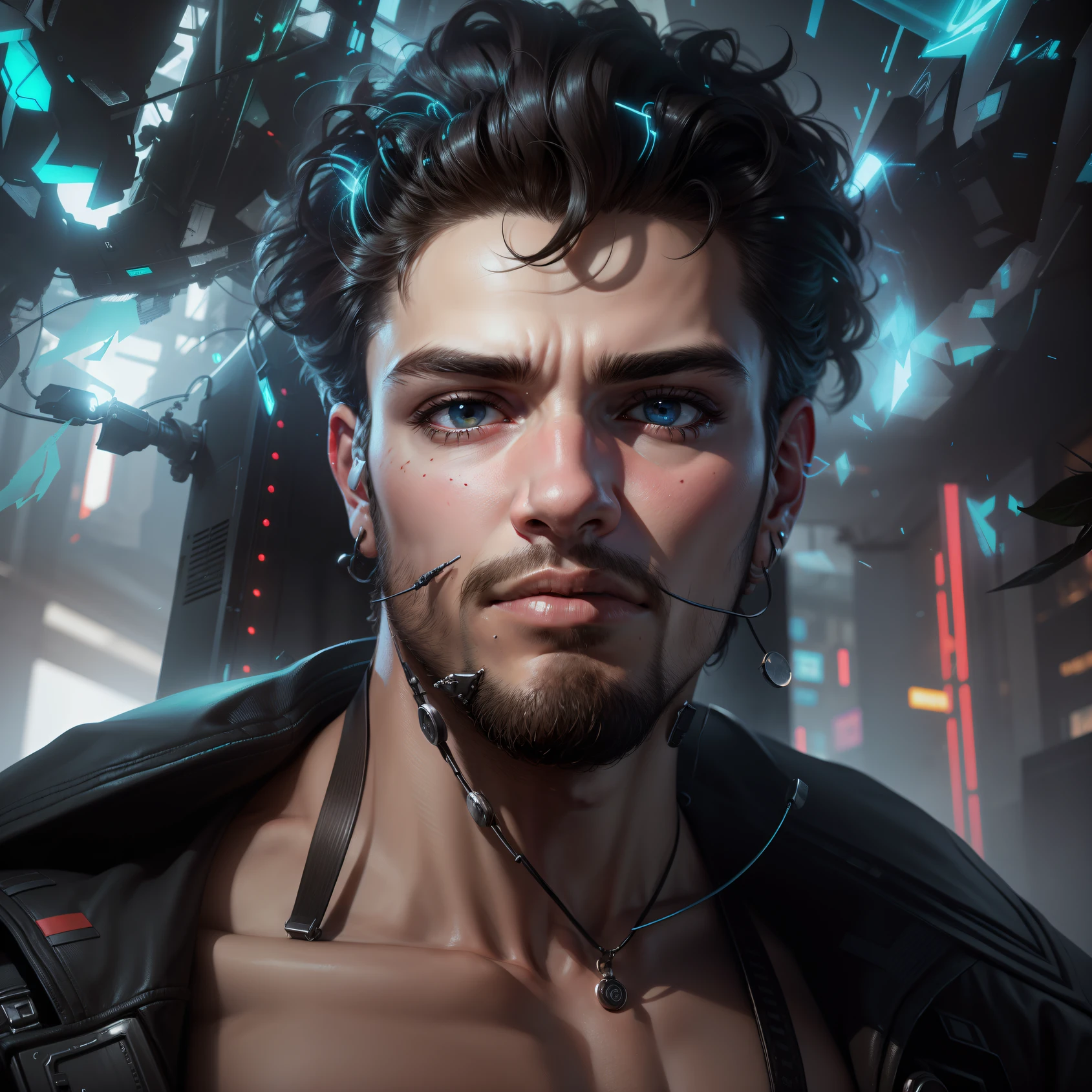 Change background cyberpunk handsome
boy, realistic face, 8k, ultra realisticl