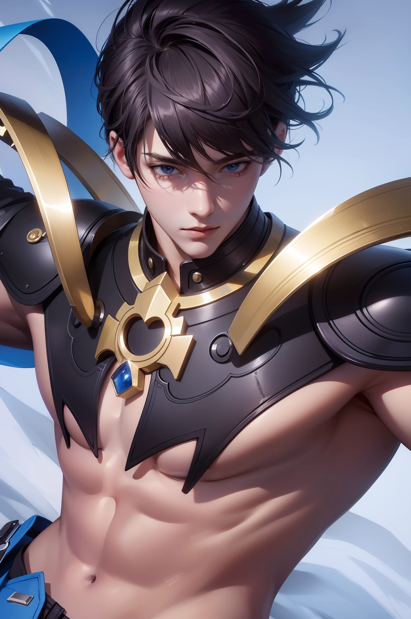 Attractive profile picture, masterpiece, ultra-precise rendering, beautiful and cool young man, trustworthy, dependable young man, savior of the world, simple design, most beautiful image, 4K, blonde hair.