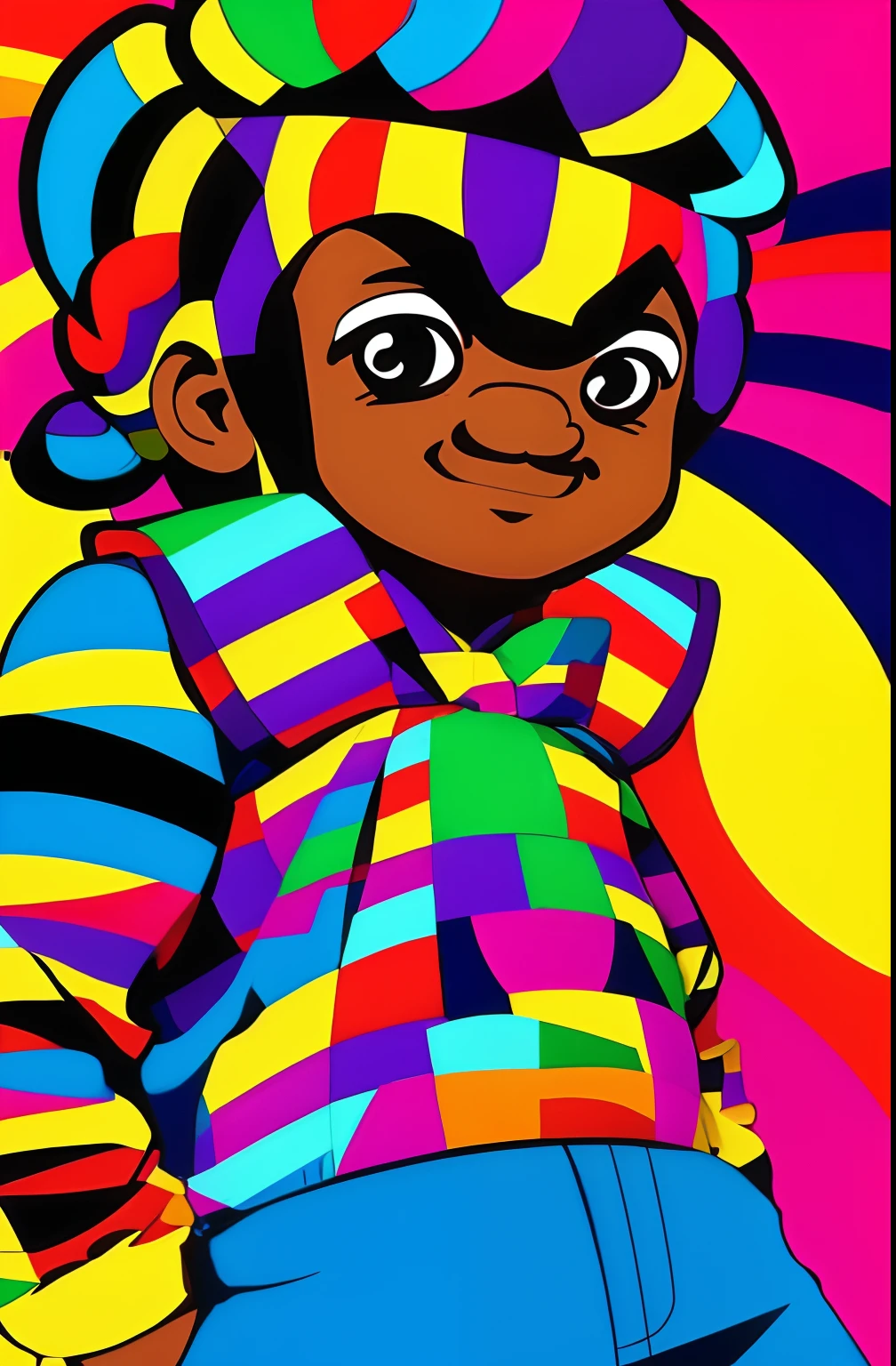 (TIM MAIA FELIZ),  Eduardo Kobra ,Romero Brito,The Filling Twins ,multidimensional geometric wall PORTRAIT, arte, Chibi,
Yang08k, lindo, Colouring,
Primary works, qualidade superior, melhor qualidade, Arte Oficial, Beautiful and Aesthetic,