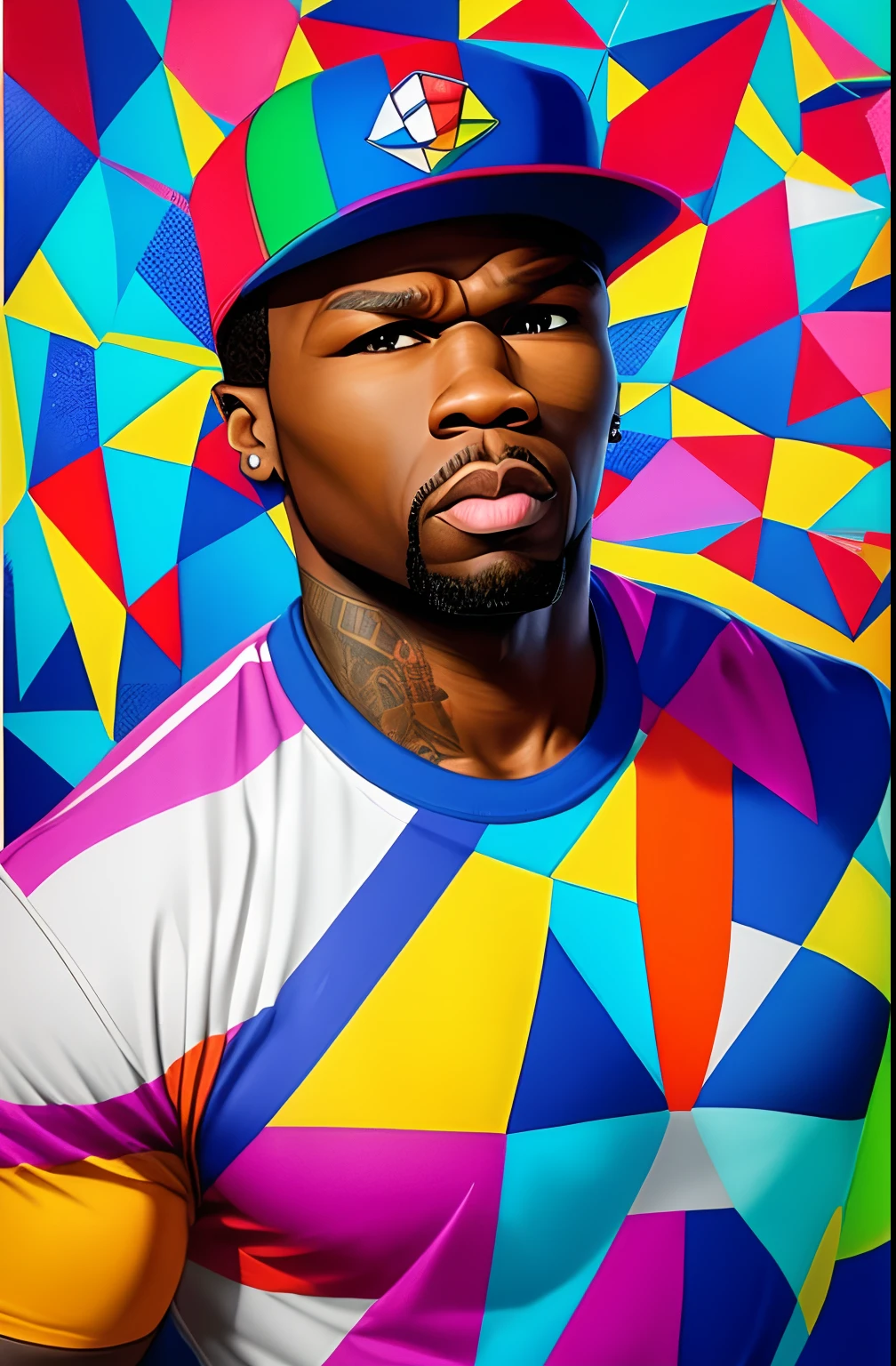 (50 CENT), Eduardo Kobra ,Romero Brito,The Filling Twins ,multidimensional geometric wall PORTRAIT, arte, Chibi,
Yang08k, lindo, Colouring,
Primary works, qualidade superior, melhor qualidade, Arte Oficial, Beautiful and Aesthetic,