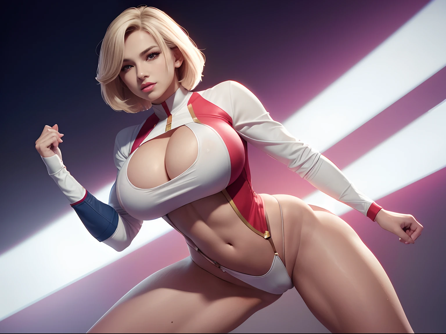 Chica poderosa, de DC Comics, con leotardo blanco y abrigo rojo, sexy, 
tetas grandes, muslos grandes y torneados, lleva su ropa ajustadan el fondo se puede ver un dogo 
,8k, hiperrealista, todo parece un renderizado de motor irreal ((Vista de cuerpo completo))cuerpo perfecto, pose caliente, Chica J-pop, Como estilo de renderizado de motor irreal, esthetic, 
Sorprendentemente hermoso momento sincero, full body vintage aesthetic, 
cuerpo completo,35mm film feel, 16k, lumen –ar 9:16 –v 5.1 –q 2 –c 6 –style raw
Big, muslos torneados usa su ropa ajustada