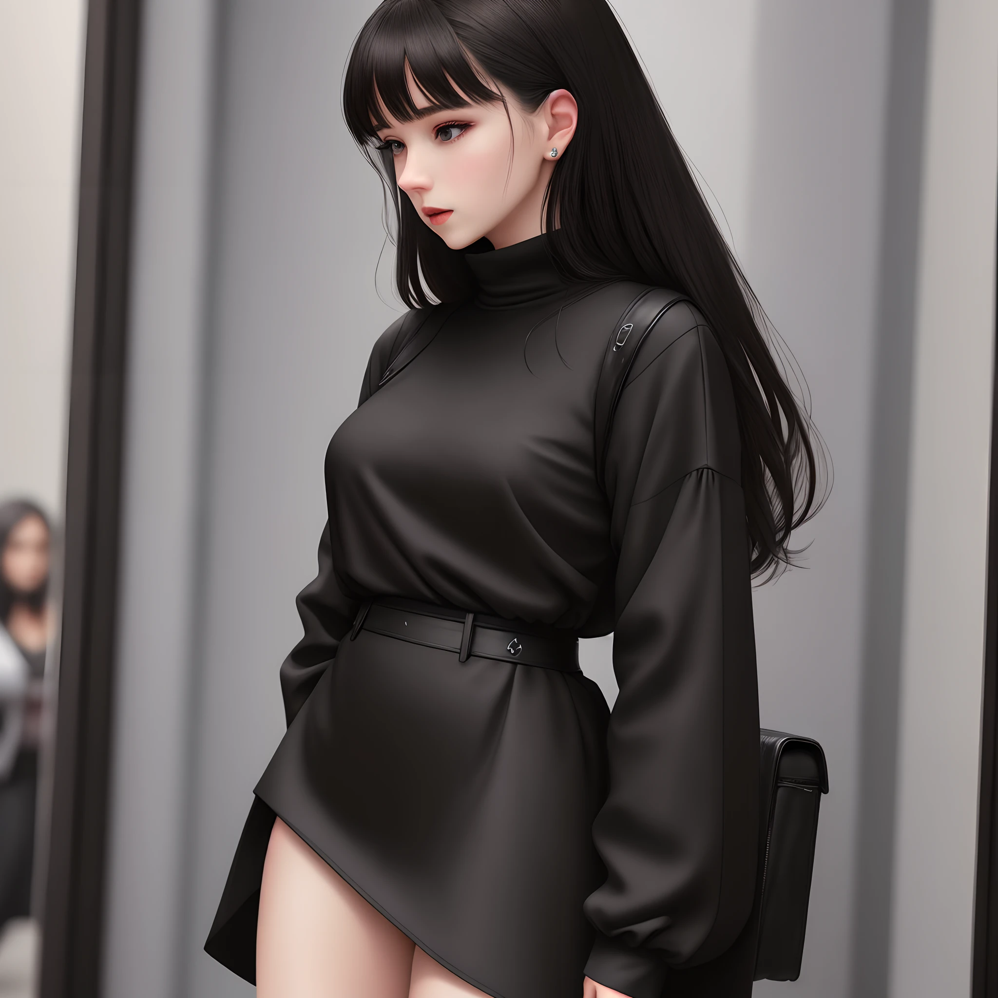 Women wear black clothes