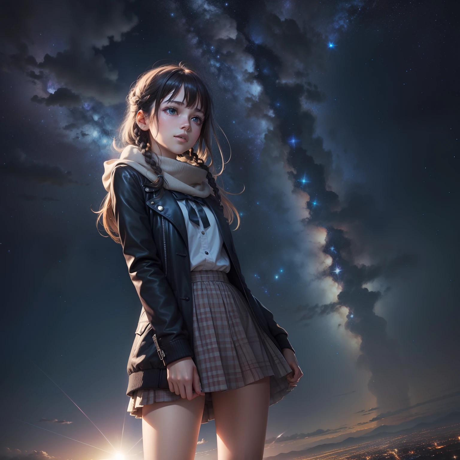 Brilliant starry sky