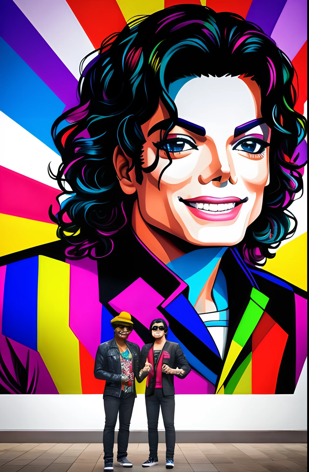 ( MICHAEL JACKSON smile), Eduardo Kobra ,Romero Brito,The Filling Twins ,multidimensional geometric wall PORTRAIT, arte, Chibi,
Yang08k, lindo, Colouring,
Primary works, qualidade superior, melhor qualidade, Arte Oficial, Beautiful and Aesthetic,
