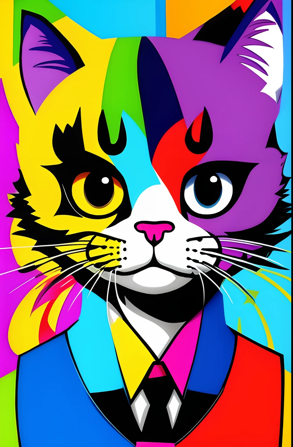 ( CATS ,DOGS), Eduardo Kobra ,Romero Brito,The Filling Twins ,multidimensional geometric wall PORTRAIT, arte, Chibi,
Yang08k, lindo, Colouring,
Primary works, qualidade superior, melhor qualidade, Arte Oficial, Beautiful and Aesthetic,