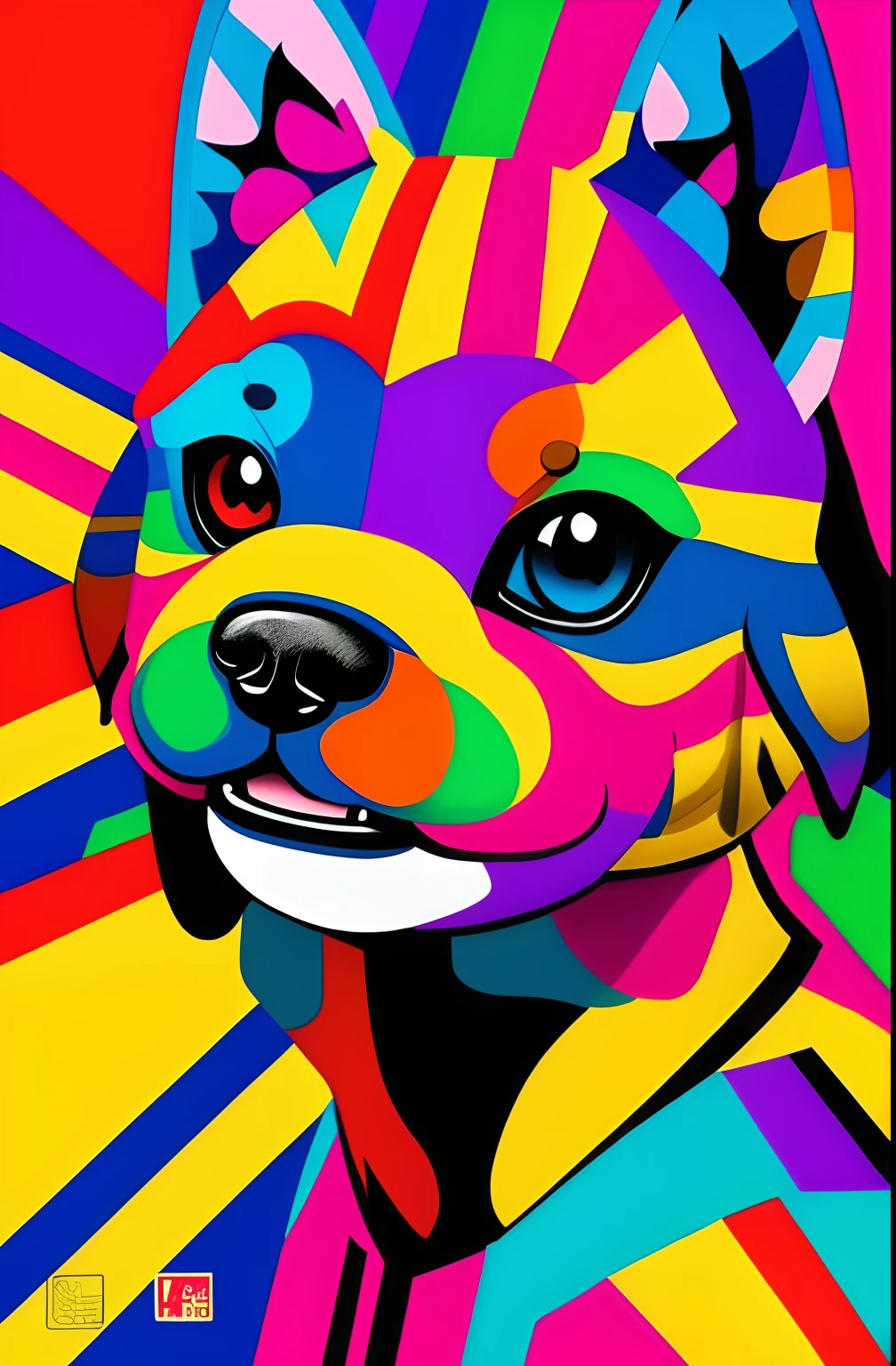 ( DOGS), Eduardo Kobra ,Romero Brito,The Filling Twins ,multidimensional geometric wall PORTRAIT, arte, Chibi,
Yang08k, lindo, Colouring,
Primary works, qualidade superior, melhor qualidade, Arte Oficial, Beautiful and Aesthetic,