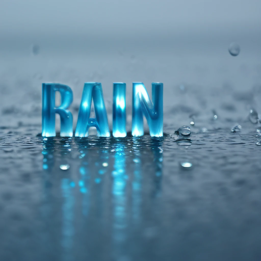 rain drops , made of water