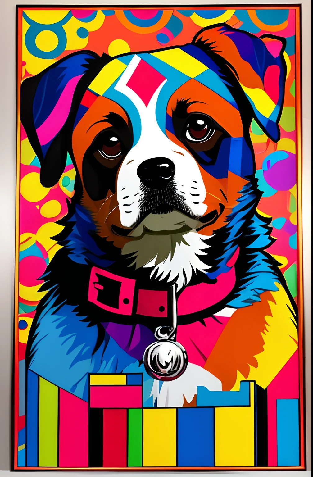 ( DOG YORKSHIRE ),  Eduardo Kobra ,Romero Brito,The Filling Twins ,multidimensional geometric wall PORTRAIT, arte, Chibi,
Yang08k, lindo, Colouring,
Primary works, qualidade superior, melhor qualidade, Arte Oficial, Beautiful and Aesthetic,