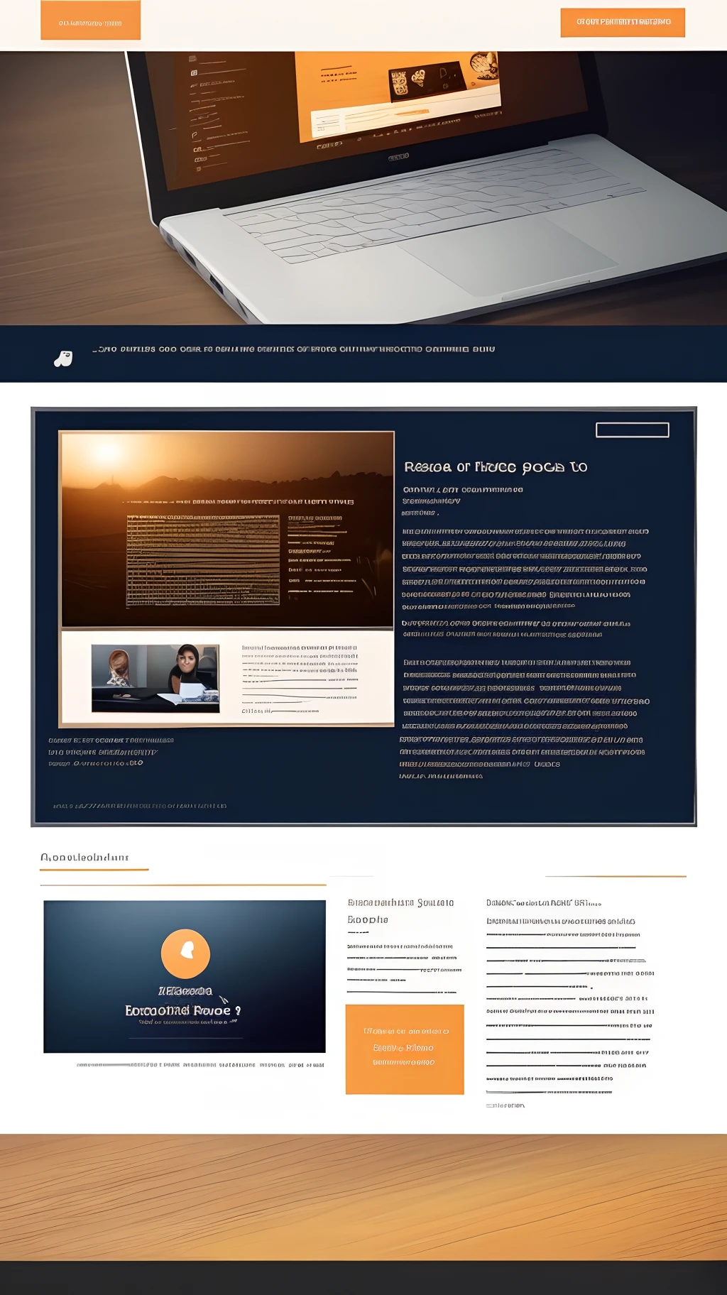 Website first page, header, blog, english teacher, online courses