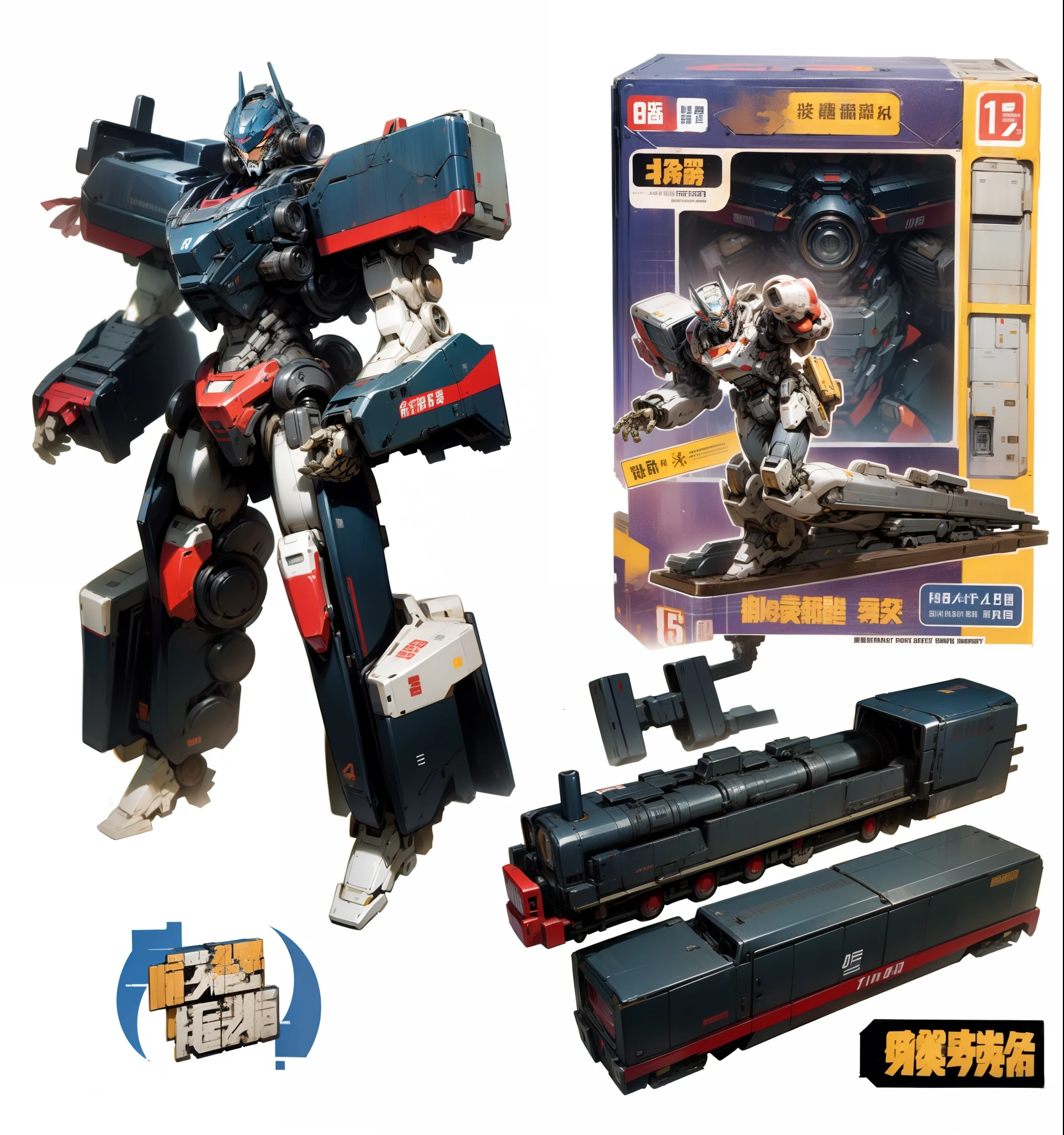 Vintage train robot,Transformers style,Full body like,photograph realistic,Lots of detail,natural soft light,cinmatic lighting