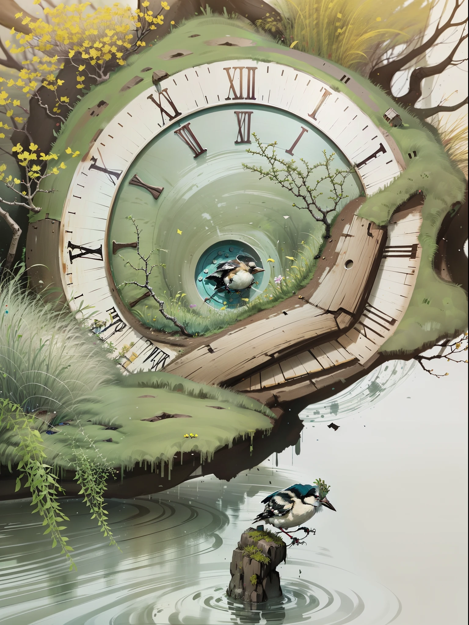 The clock-a-clay is creeping on the open bloom of May,
The merry bee is trampling the pinky threads all day,
And the chaffinch it is brooding on its grey mossy nest
In the whitethorn bush where I will lean upon my lover's breast