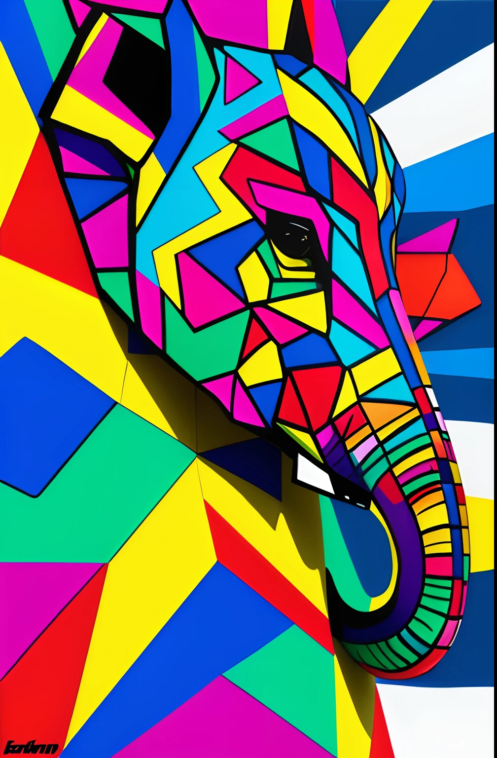 ( ELEFANTE ), Eduardo Kobra ,Romero Brito,The Filling Twins ,multidimensional geometric wall PORTRAIT, arte, Chibi,
Yang08k, lindo, Colouring,
Primary works, qualidade superior, melhor qualidade, Arte Oficial, Beautiful and Aesthetic,