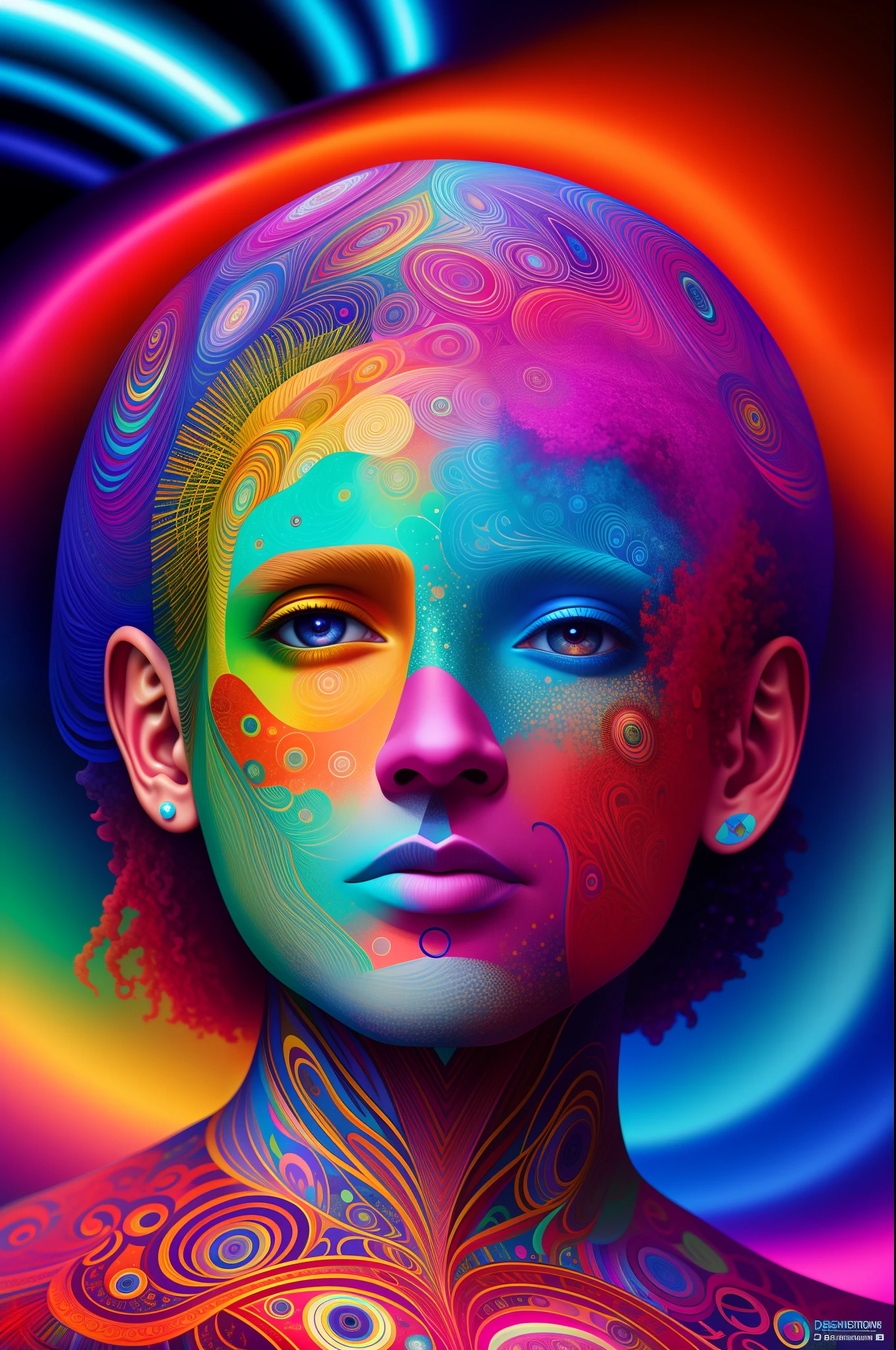 a painting of a giant head with many books, psychedelic surreal art, estilo dan mumford e alex grey, psychedelic illustration, hyper detailed visionary art, Hyper Visionary Art - Detailed, psychedelic artwork, surreal + altamente detalhado, arte digital altamente detalhada 4k, arte psytrance, Directed by: Justino Geraldo, arte digital detalhada 4K, Arte Trippy, Surreal psychedelic design, desenho camiseta