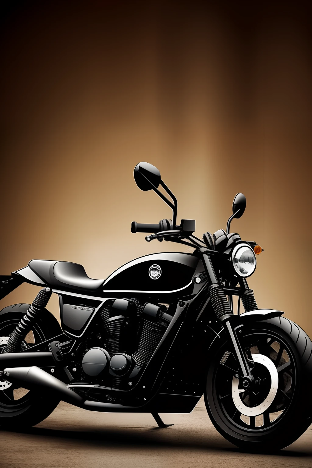 Small motorcycle design pattern, fundo preto