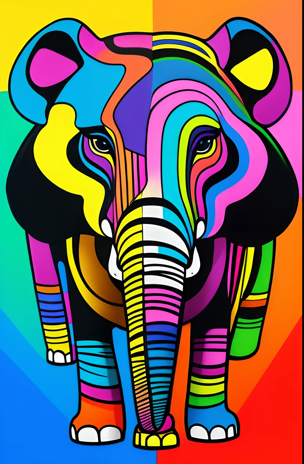 ( elefante),  Eduardo Kobra ,Romero Brito,The Filling Twins ,multidimensional geometric wall PORTRAIT, arte, Chibi,
Yang08k, lindo, Colouring,
Primary works, qualidade superior, melhor qualidade, Arte Oficial, Beautiful and Aesthetic,16k